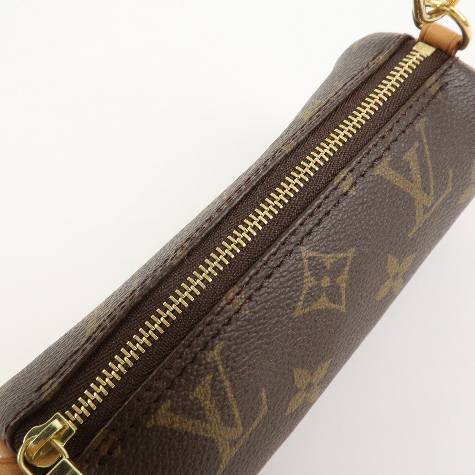 Louis Vuitton Monogram Mini Pouch for Papillon Bag Brown