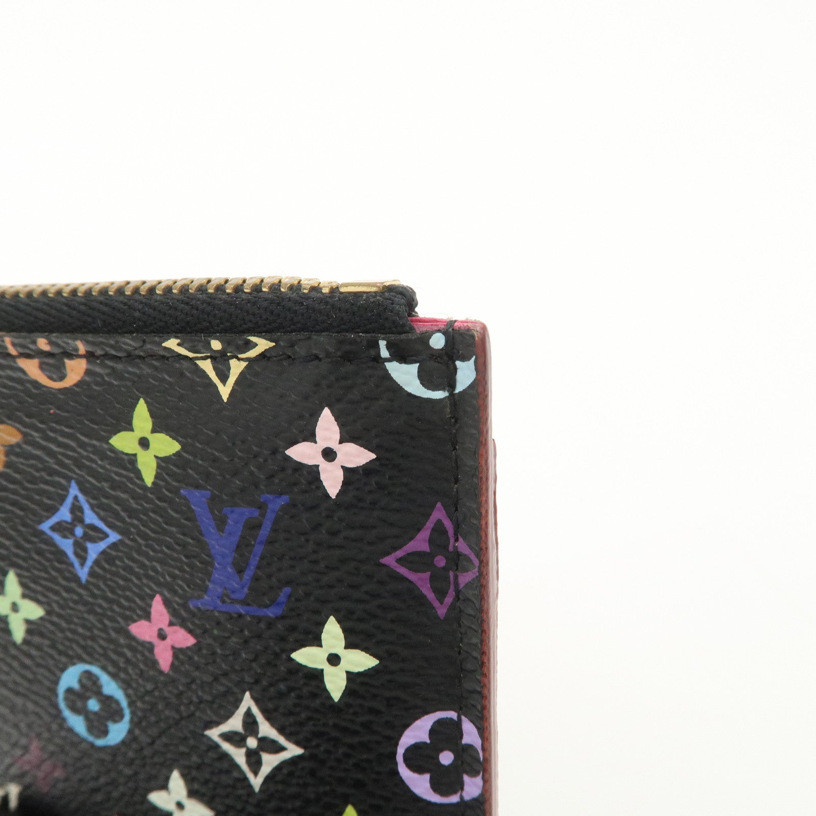 Louis Vuitton Monogram Multicolor Pochette Cles Coin Case Noir M93735