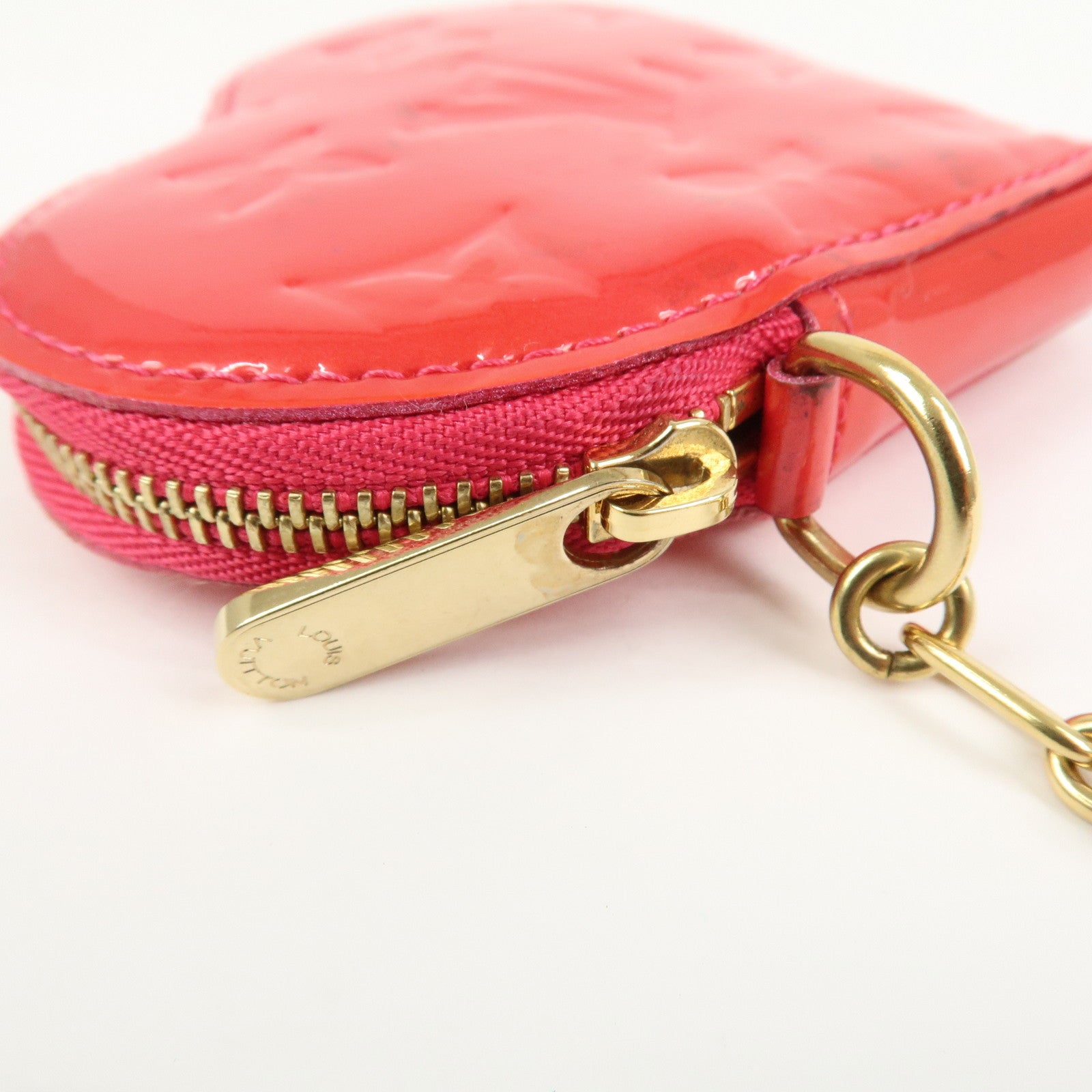 Louis Vuitton Monogram Vernis Porte Monnaie Coeur Coin Case M93657