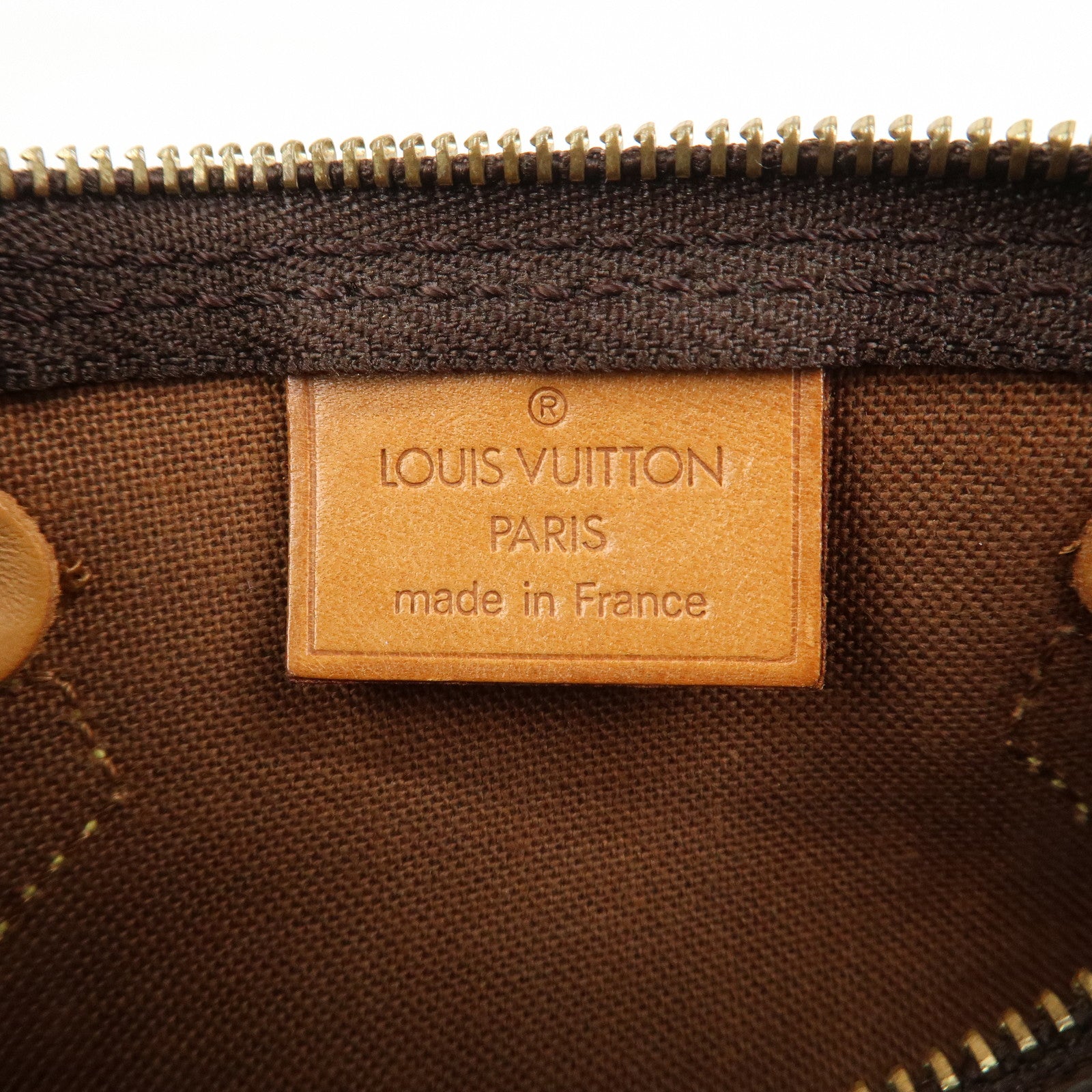 Louis Vuitton Monogram Mini Speedy Hand Bag Brown M41534