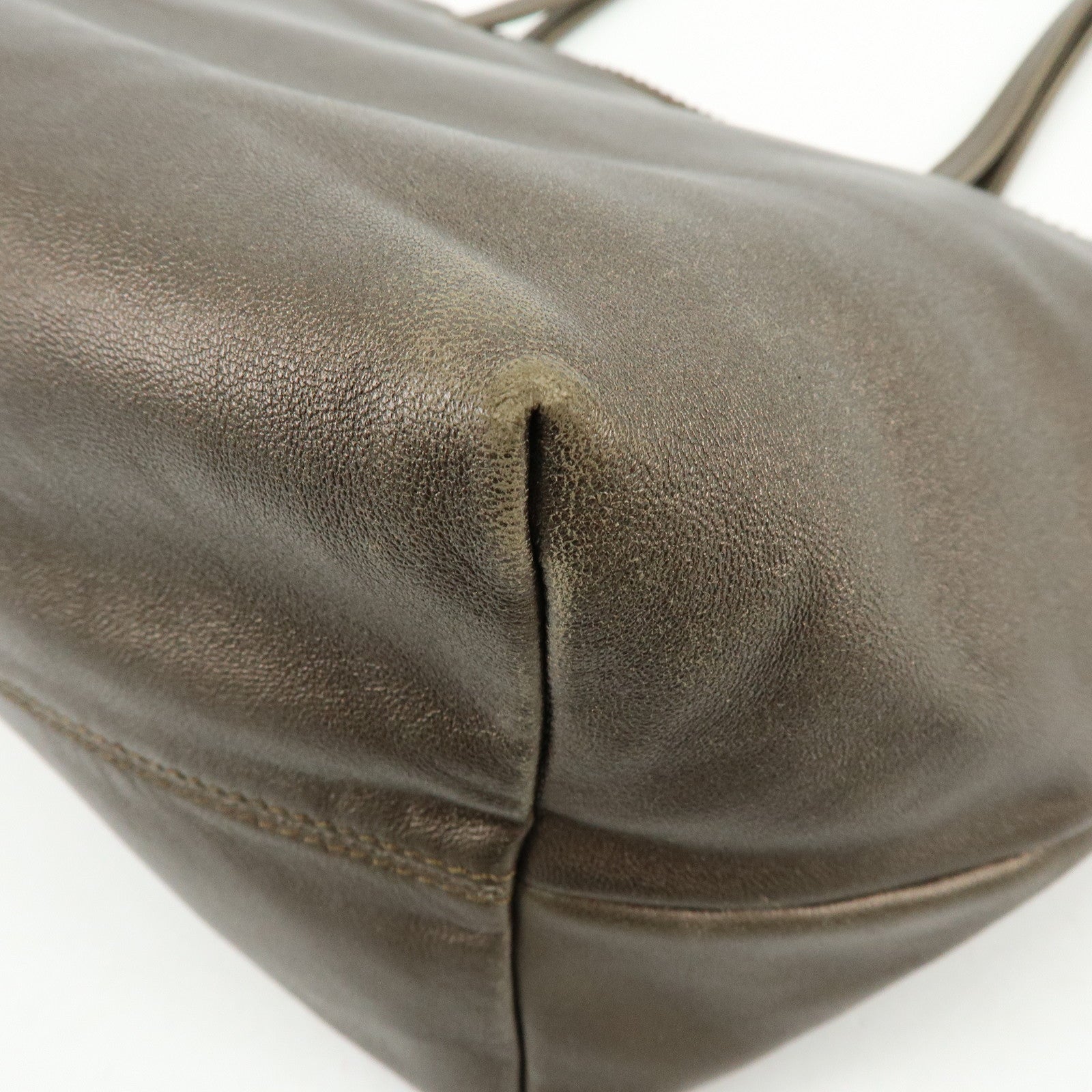 LOEWE Anagram Nappa Leather Tote Bag Hand Bag Bronze