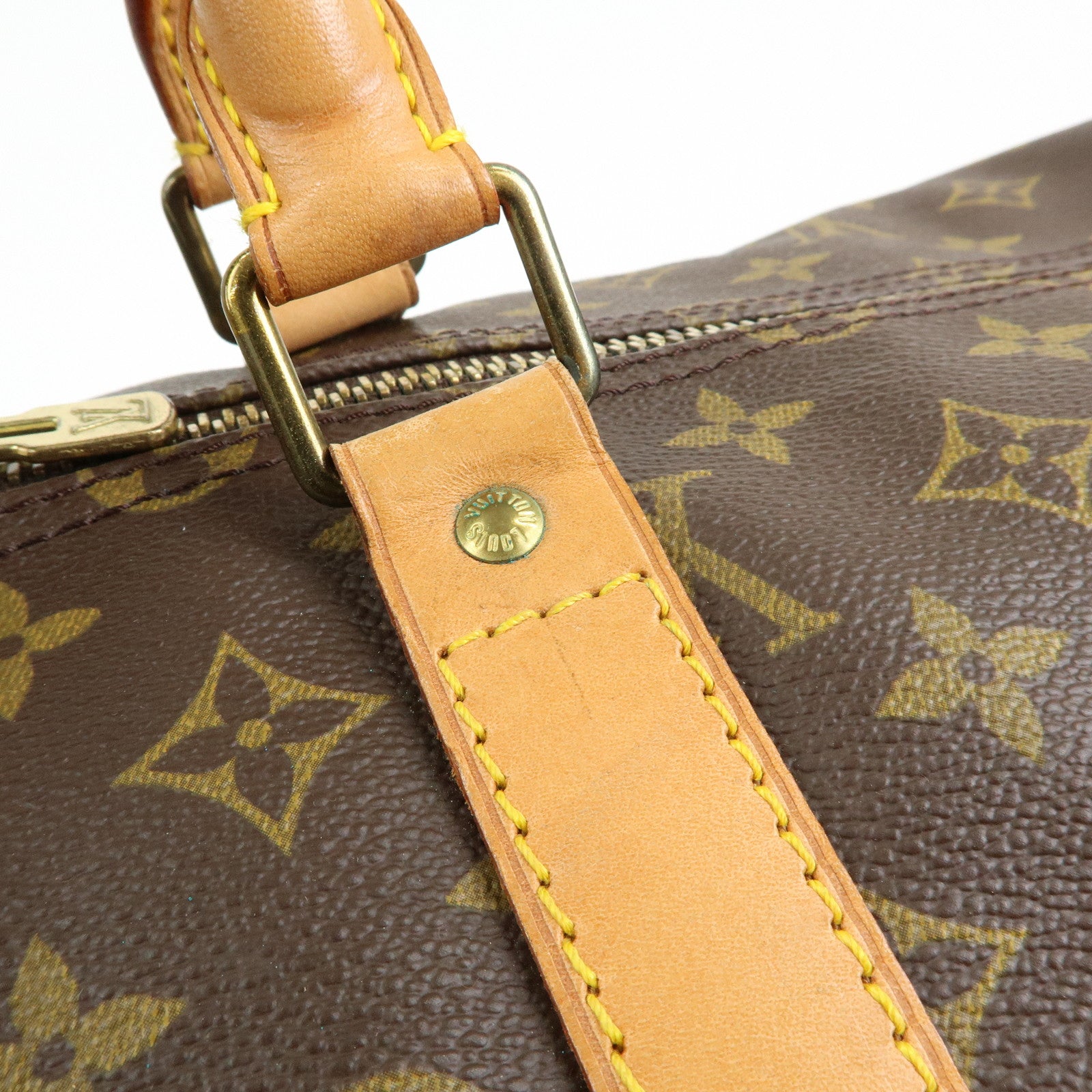 Louis Vuitton Monogram Keep All Bandouliere 55 Boston Bag M41414