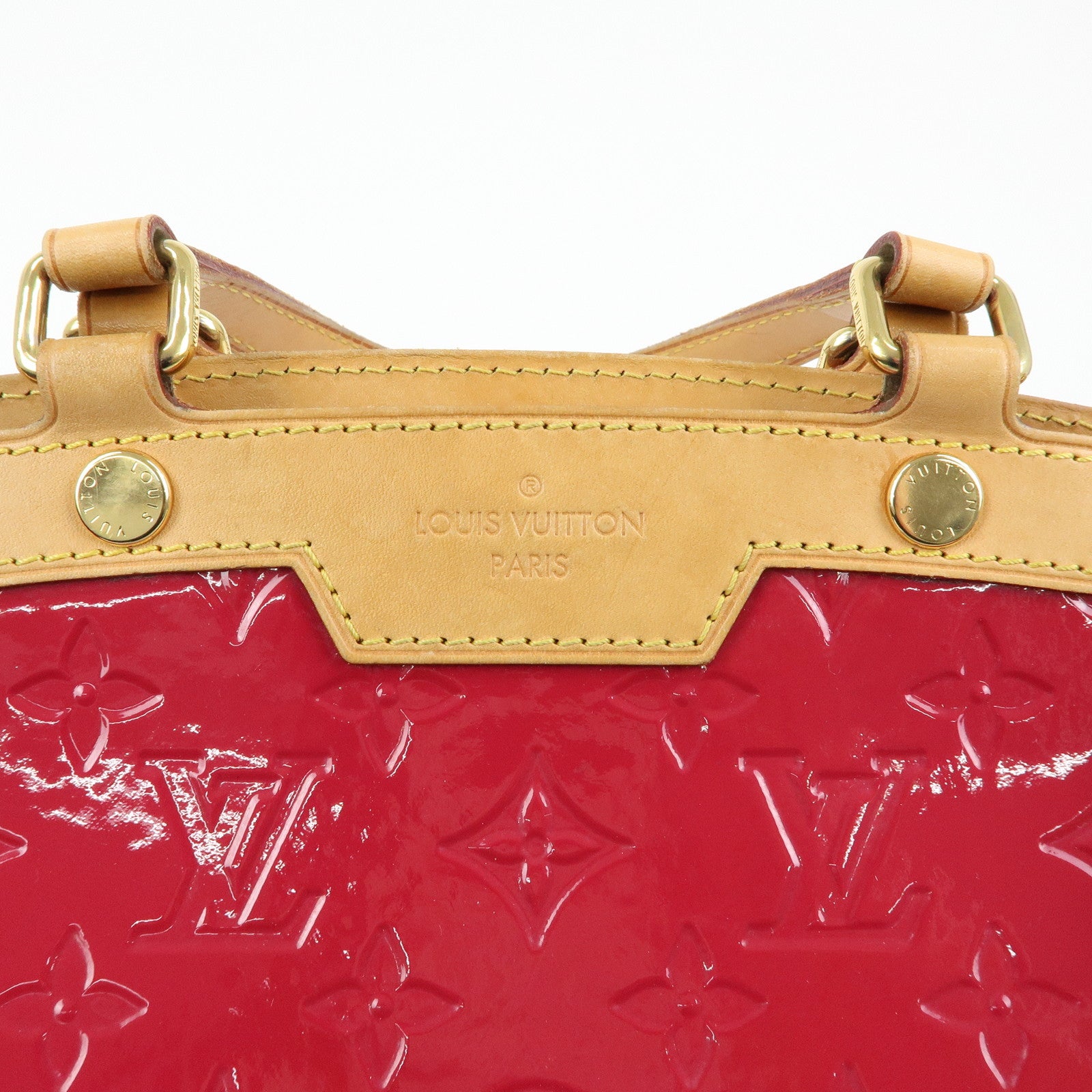 Louis Vuitton Vernis Brea MM 2Way Hand Bag Rose Indien M91798
