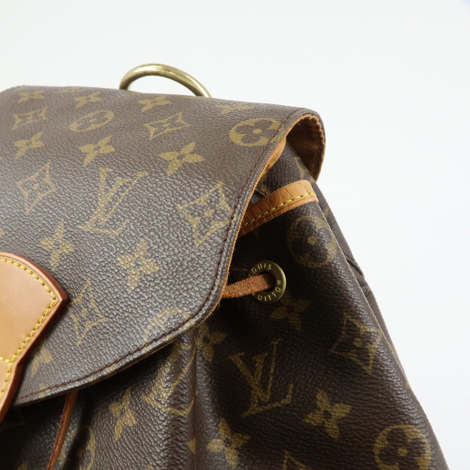 Louis Vuitton Monogram Montsouris GM Backpack Rucksack Brown M51135