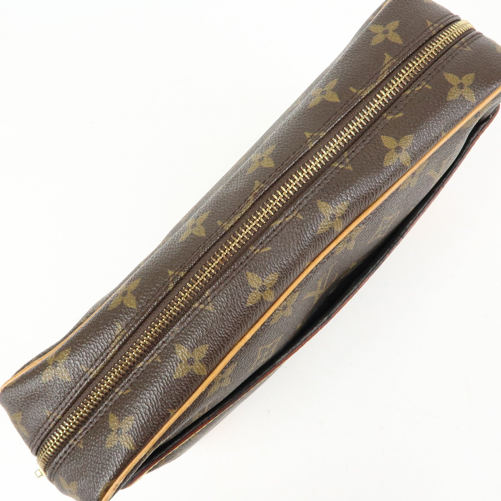Louis Vuitton Monogram Compiegne 28 Pouch Clutch Bag Brown M51845
