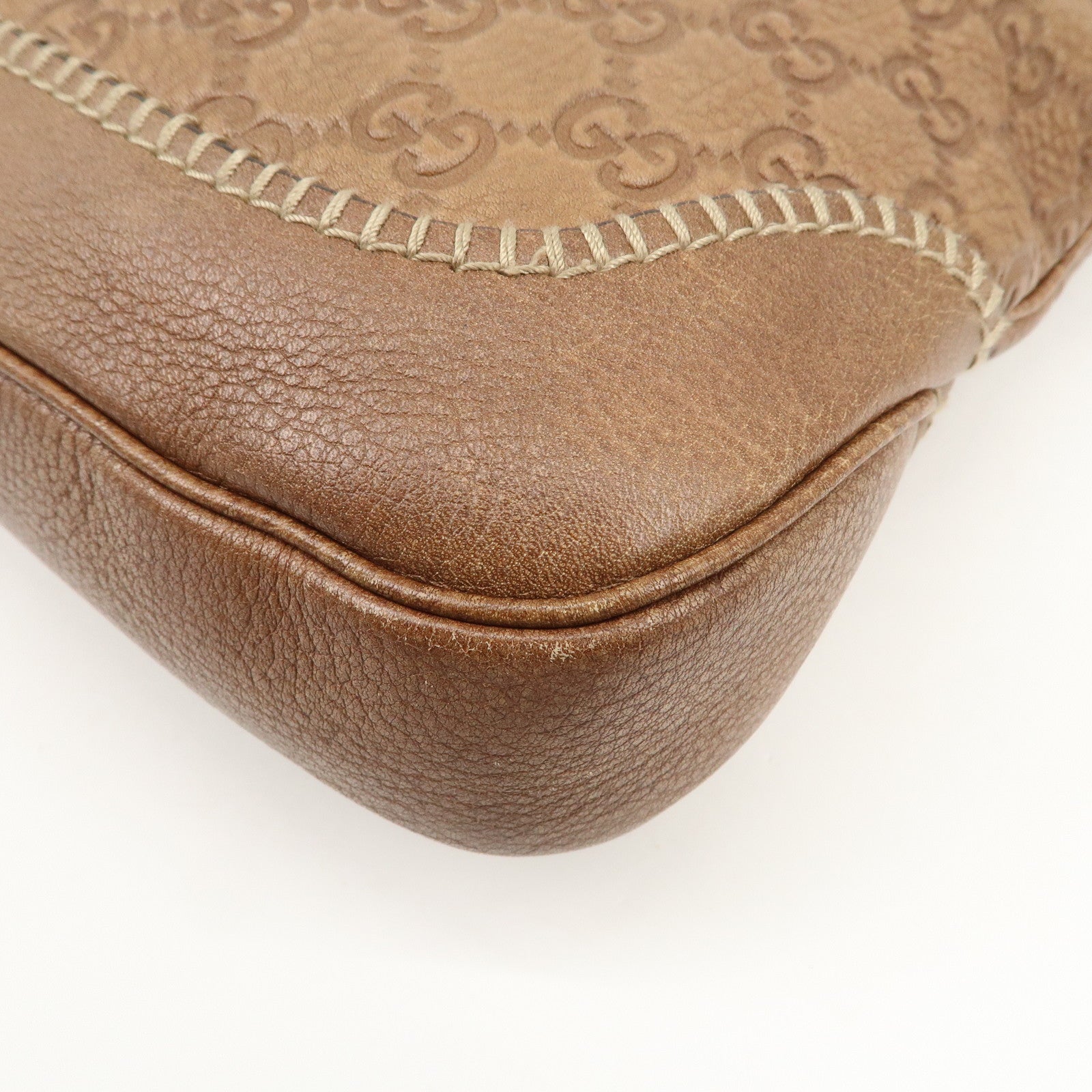 GUCCI Guccissima Bamboo New Jackie Leather 2Way Bag 219725 Used