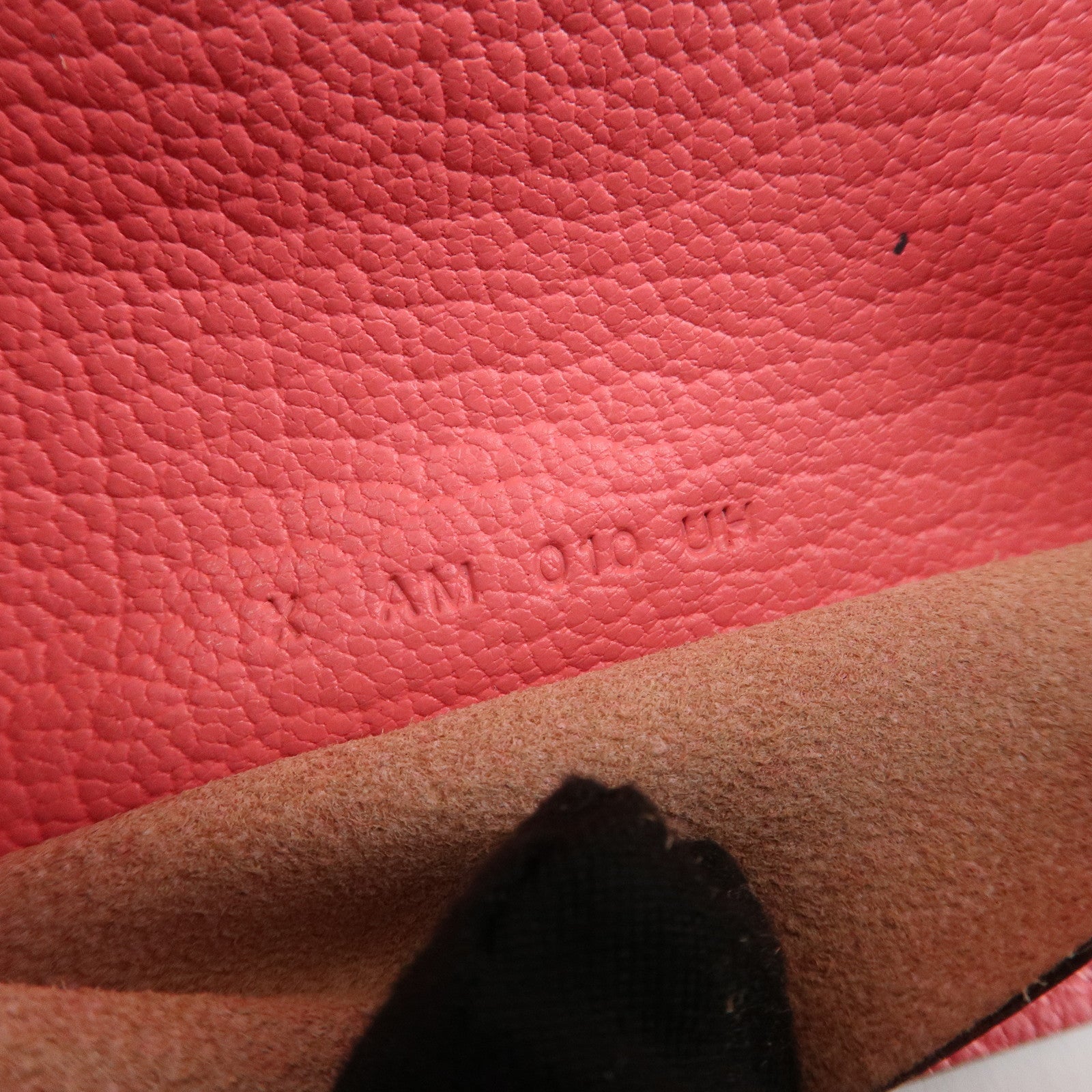 HERMES Leather Agenda PM Planner Cover 笆。X Stamped Rose Azalee Used