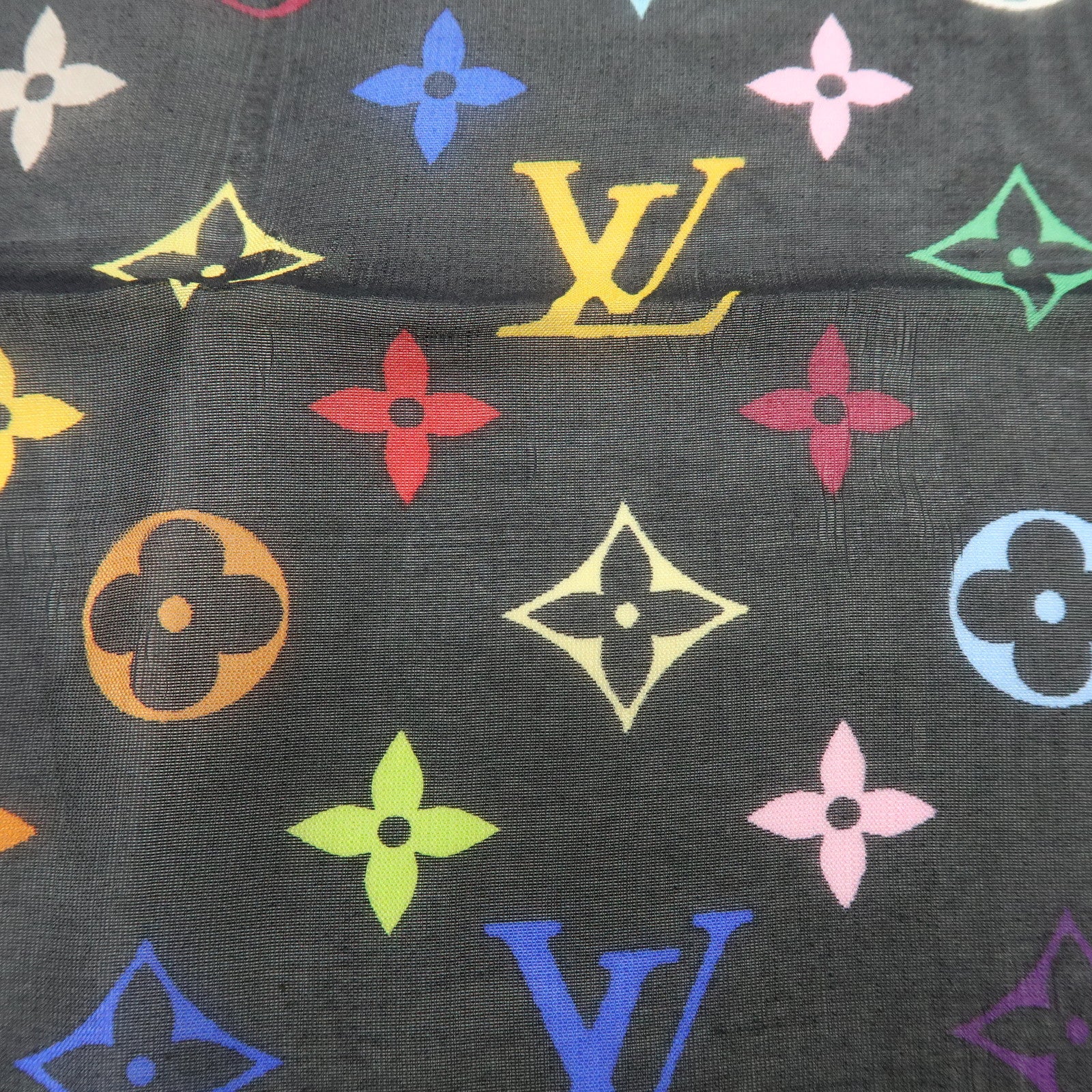 Louis Vuitton Monogram Multicolor Cotton 100% Handkerchief M71912