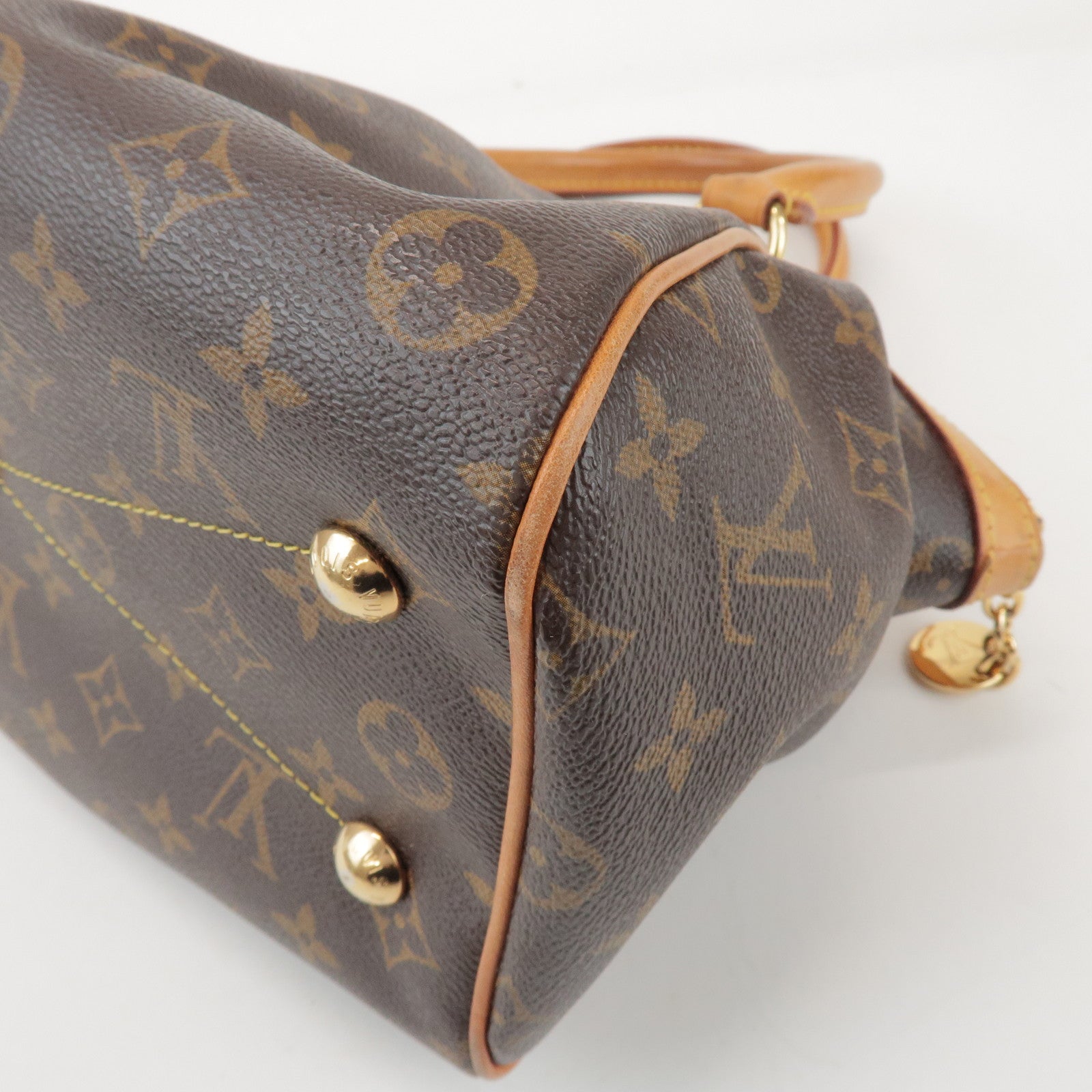 Louis Vuitton Monogram Tivoli PM Hand Bag Shoulder Bag Brown M40143
