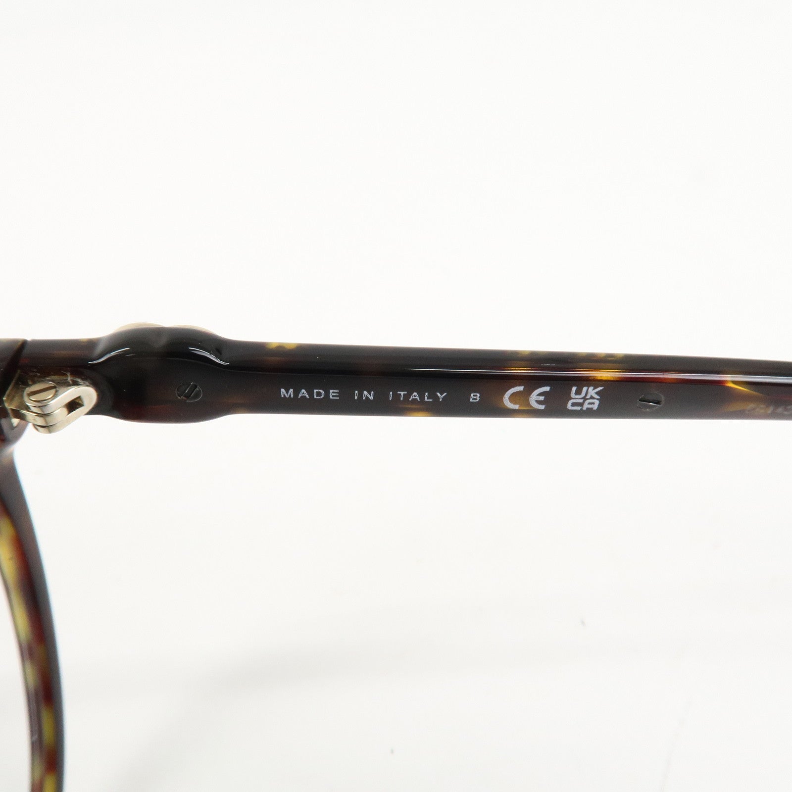 CHANEL Plastic Coco Mark Sunglasses 55□16 Brown Gold Hardware 3457A Used