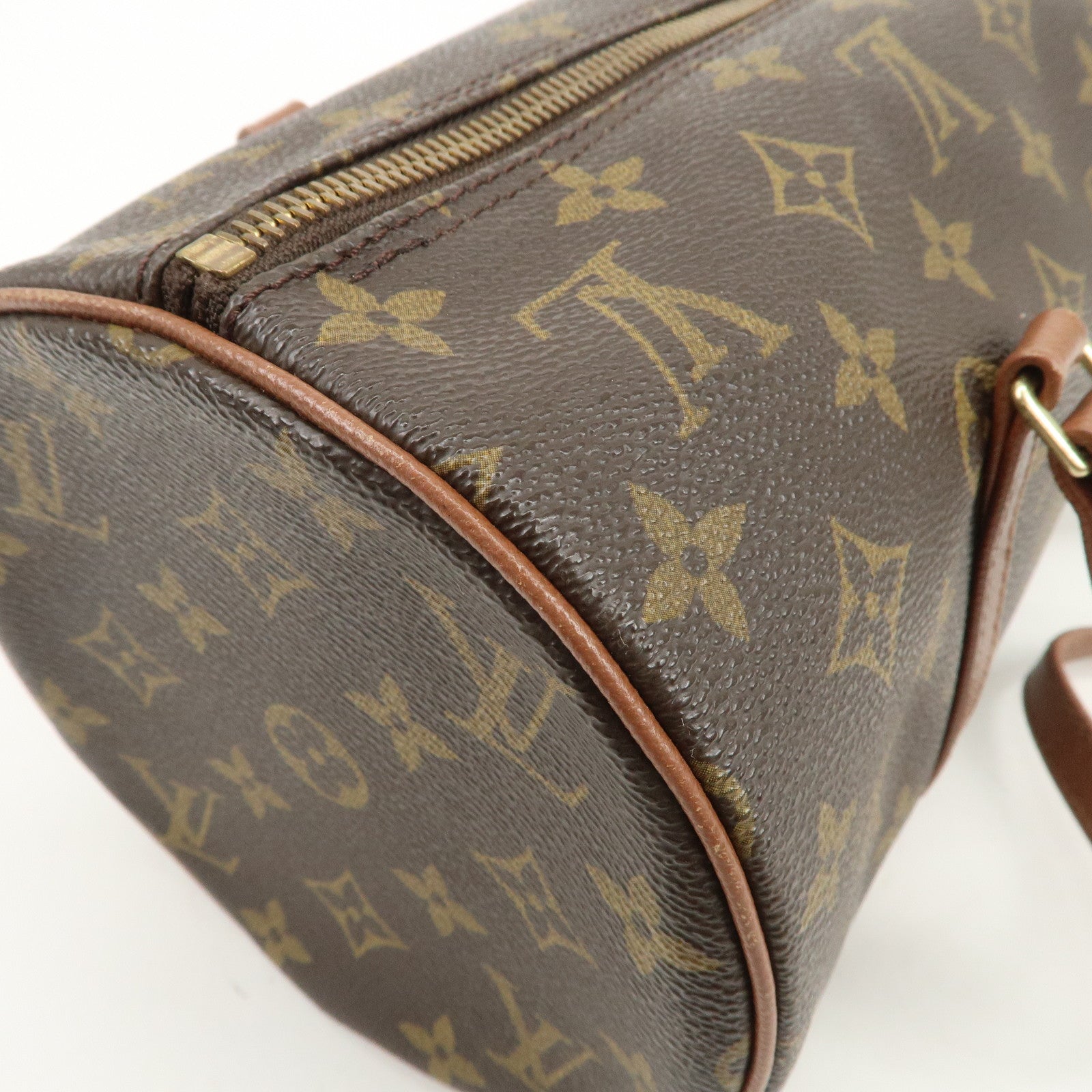 Louis Vuitton Monogram Papillon 30 Hand Bag Brown M51365
