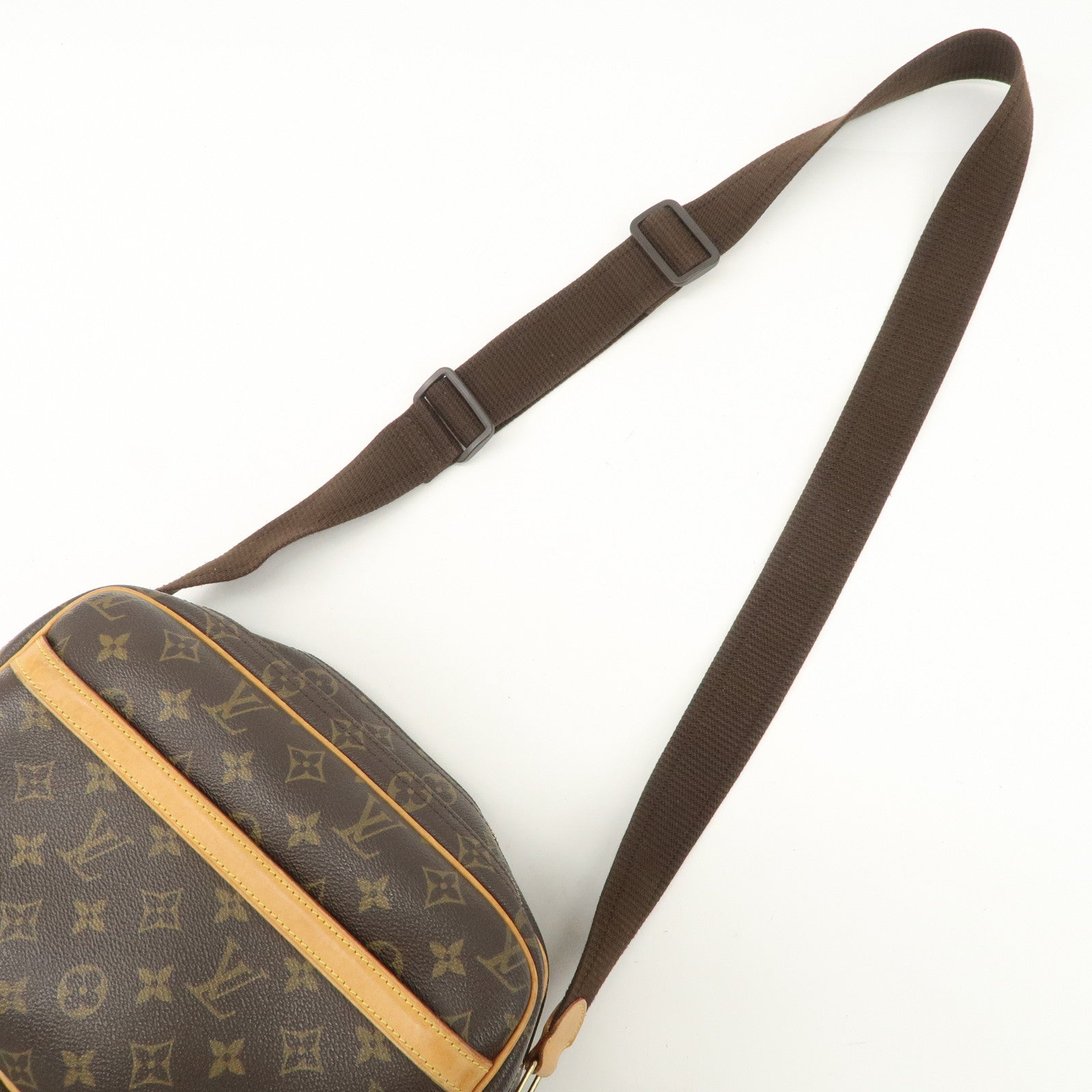Louis Vuitton Monogram Reporter PM Shoulder Bag Brown M45254 Used