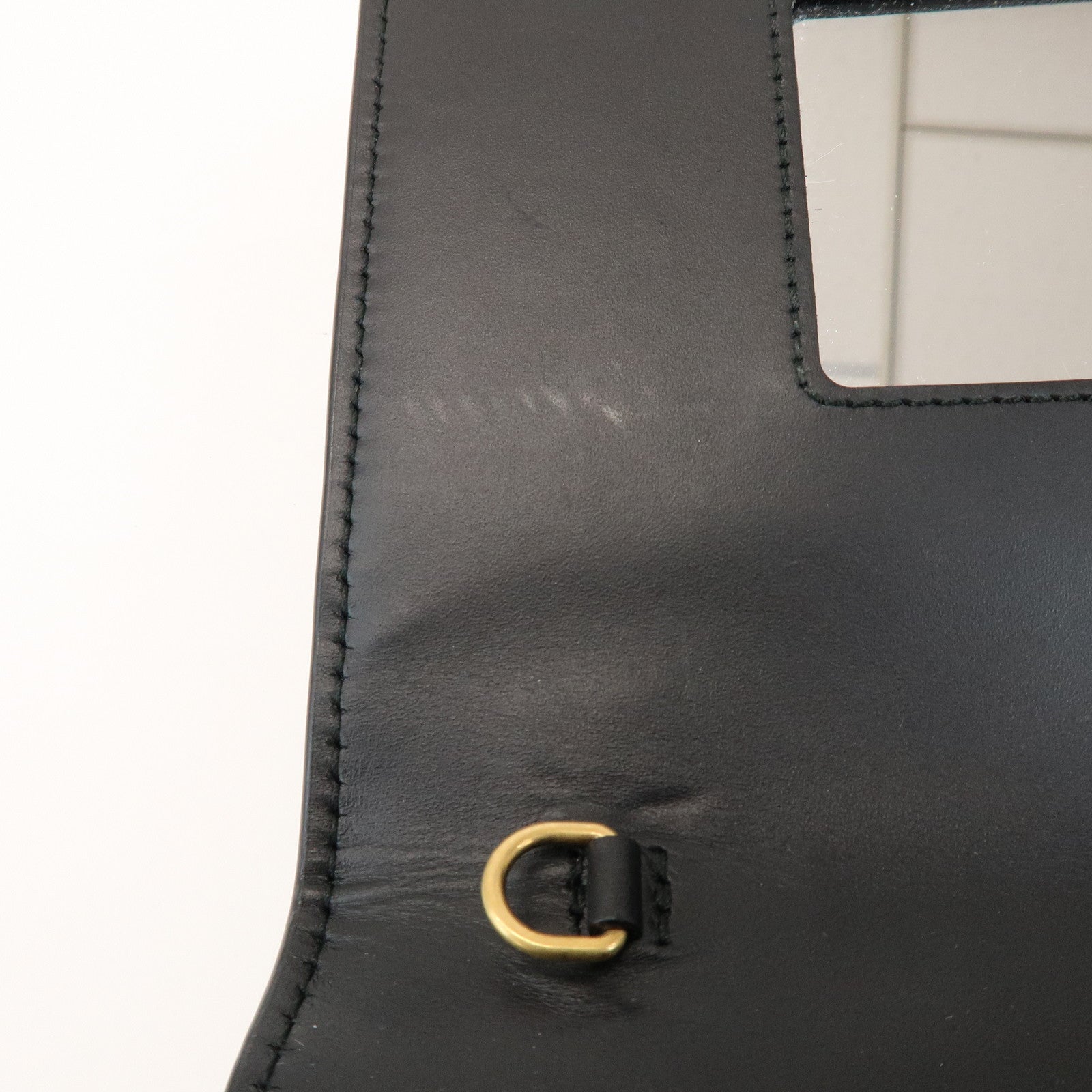 GUCCI Guccissima Leather Chain Long Wallet Cat Black 548060