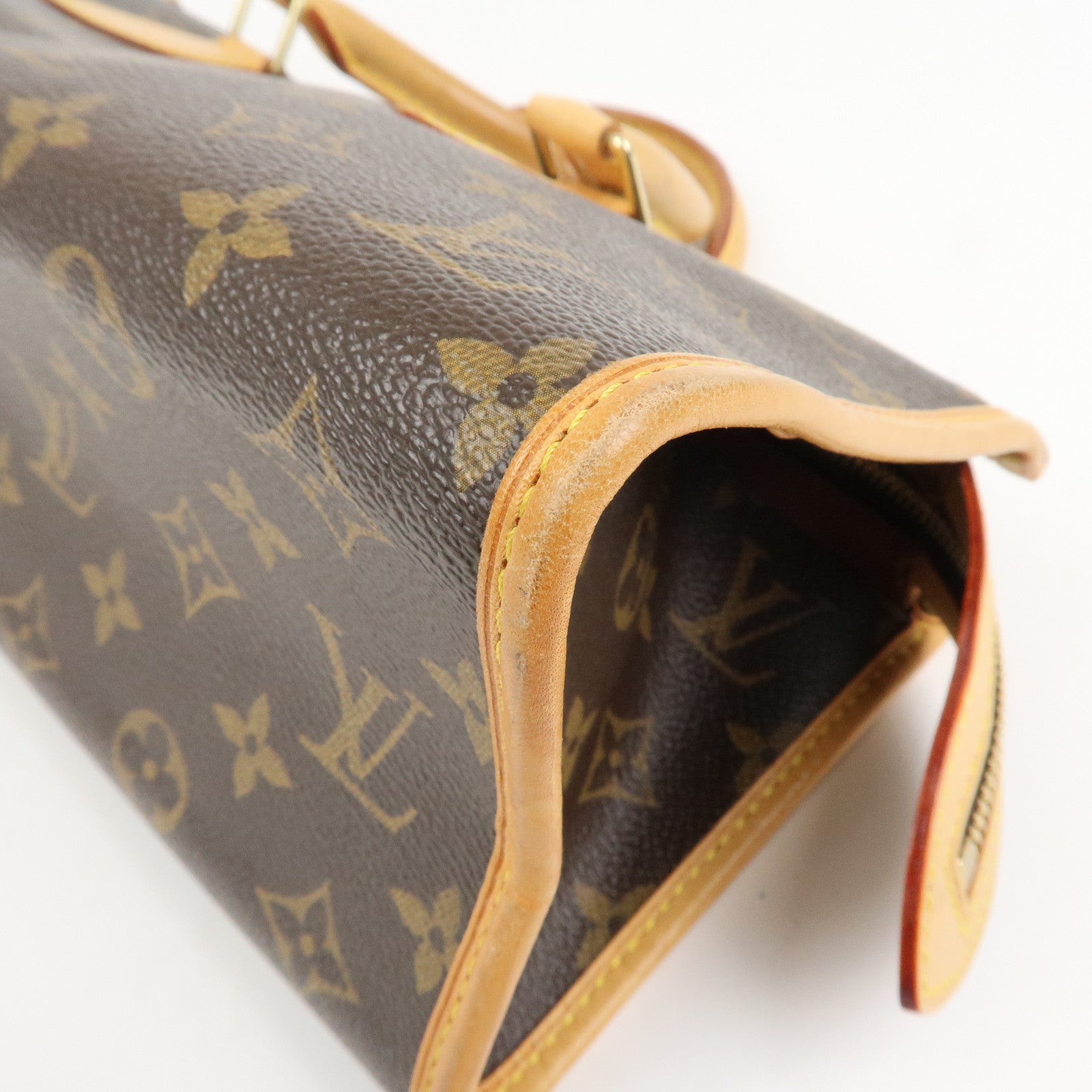 Louis Vuitton Monogram Popincourt Hand Bag Brown M40009