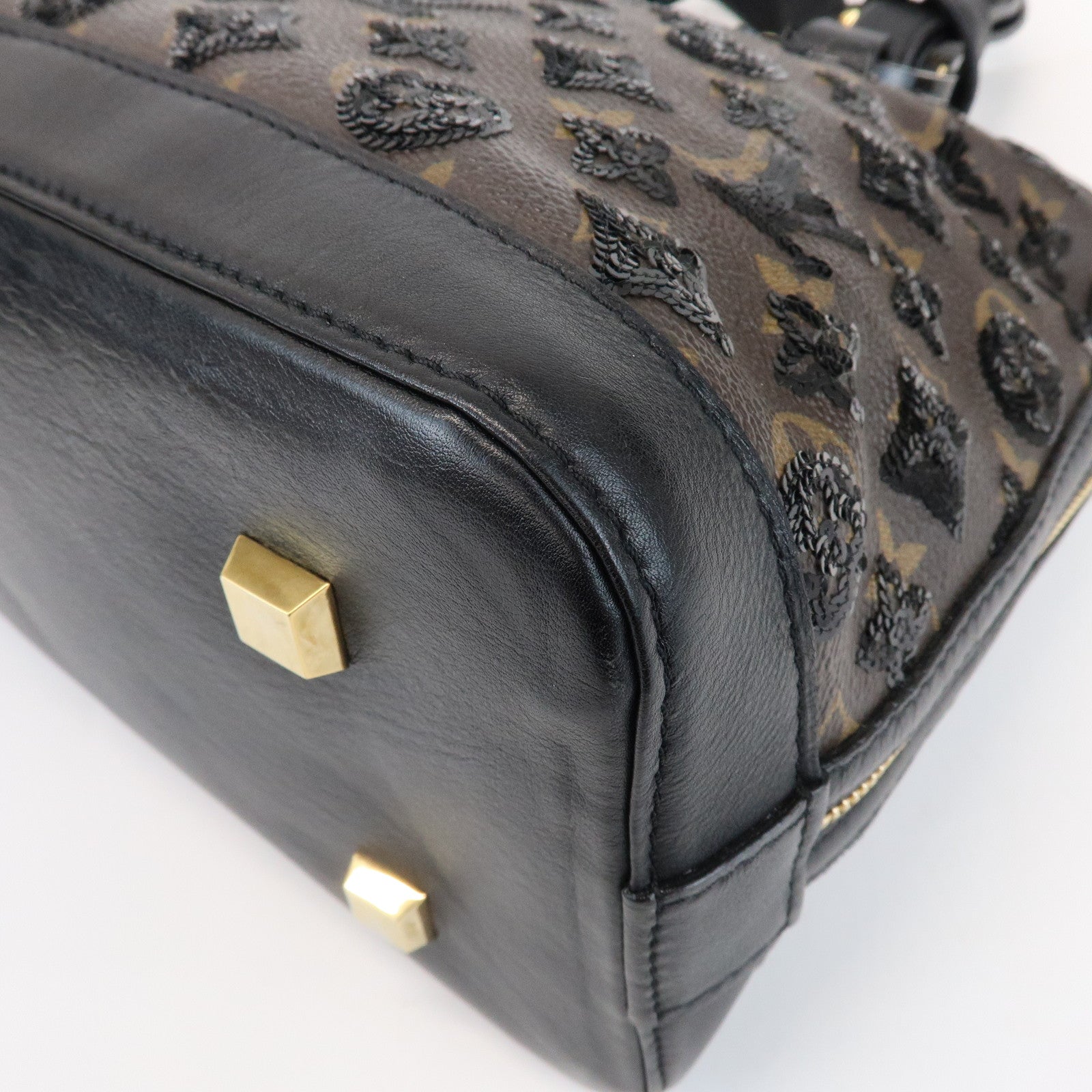 Louis Vuitton Monogram Eclipse Alma Hand Bag Noir M40246