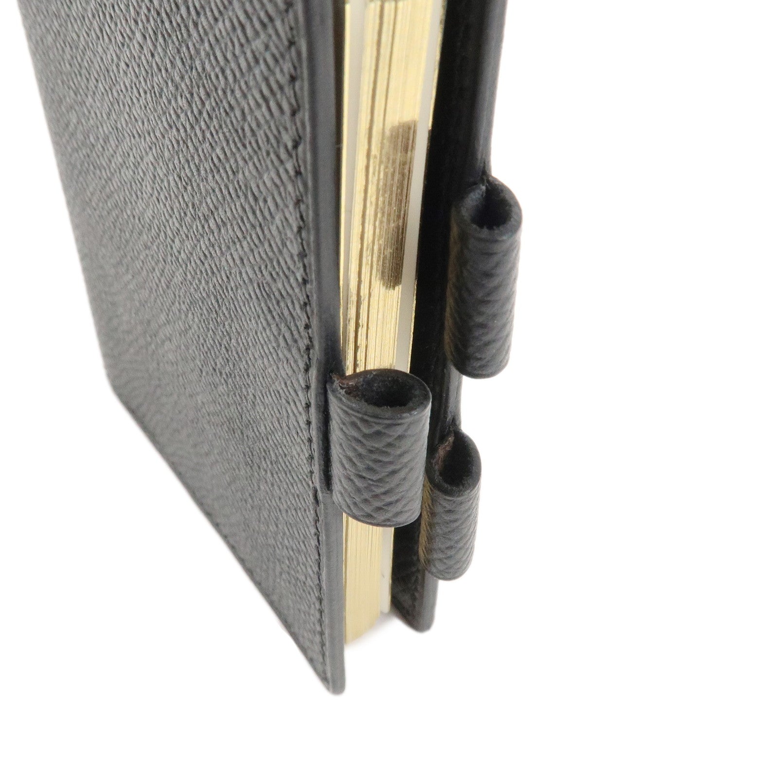 HERMES Agenda PM Epsom Leather Planner Cover Black Used