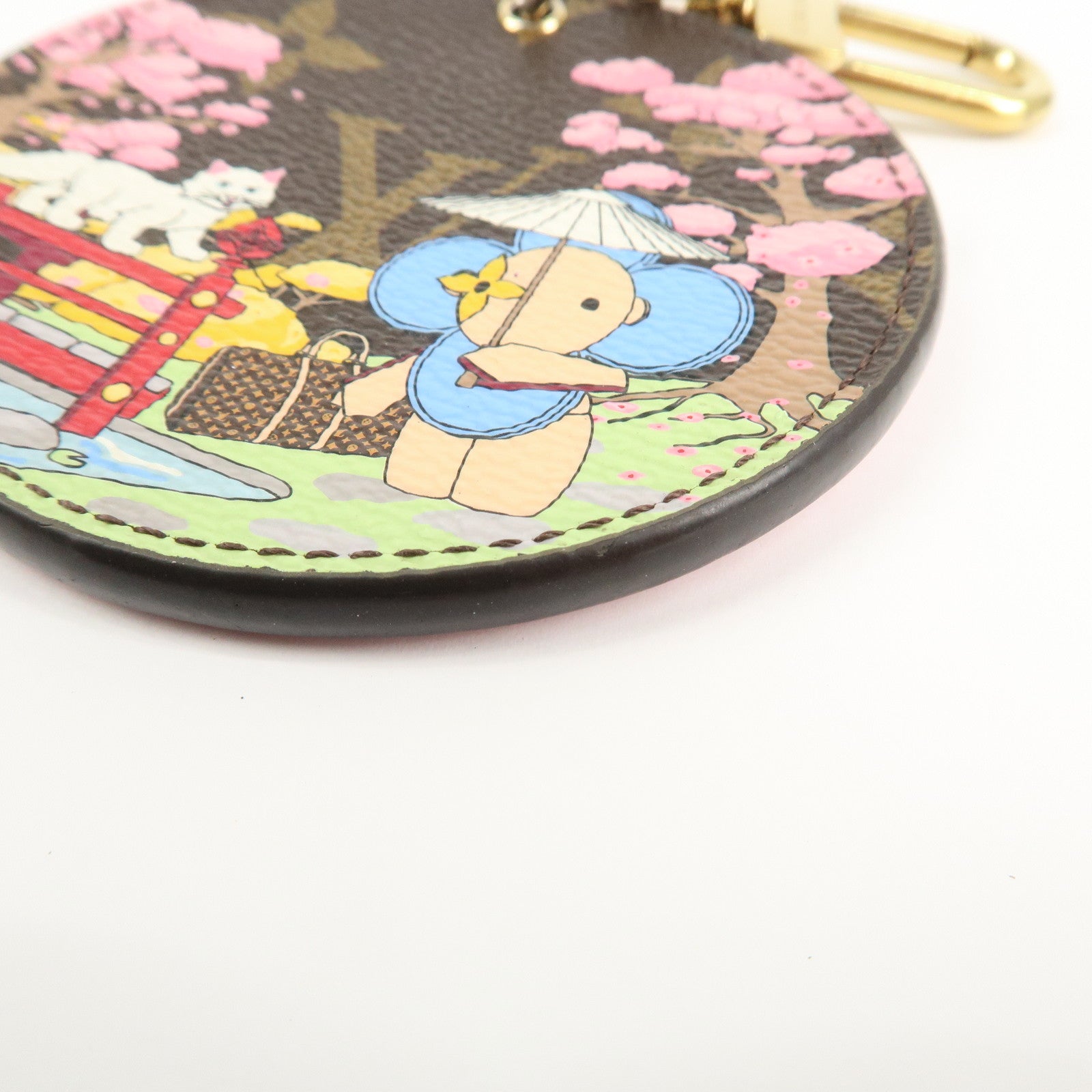 Louis Vuitton Monogram Porte Cles Illustre Charm Multicolor M00499 Used