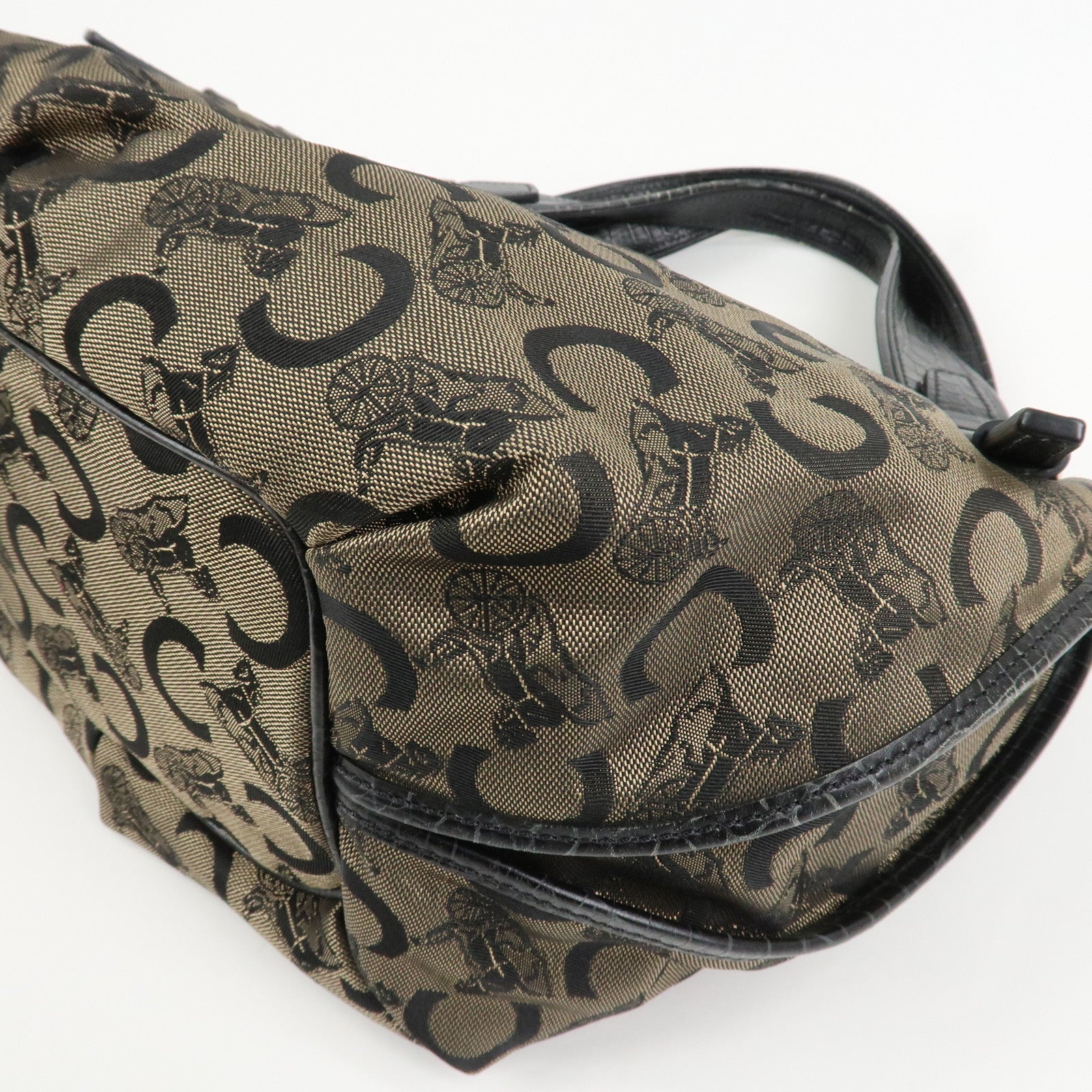 CELINE Bitter Sweet C Macadam Hand Bag Shoulder Bag Brown