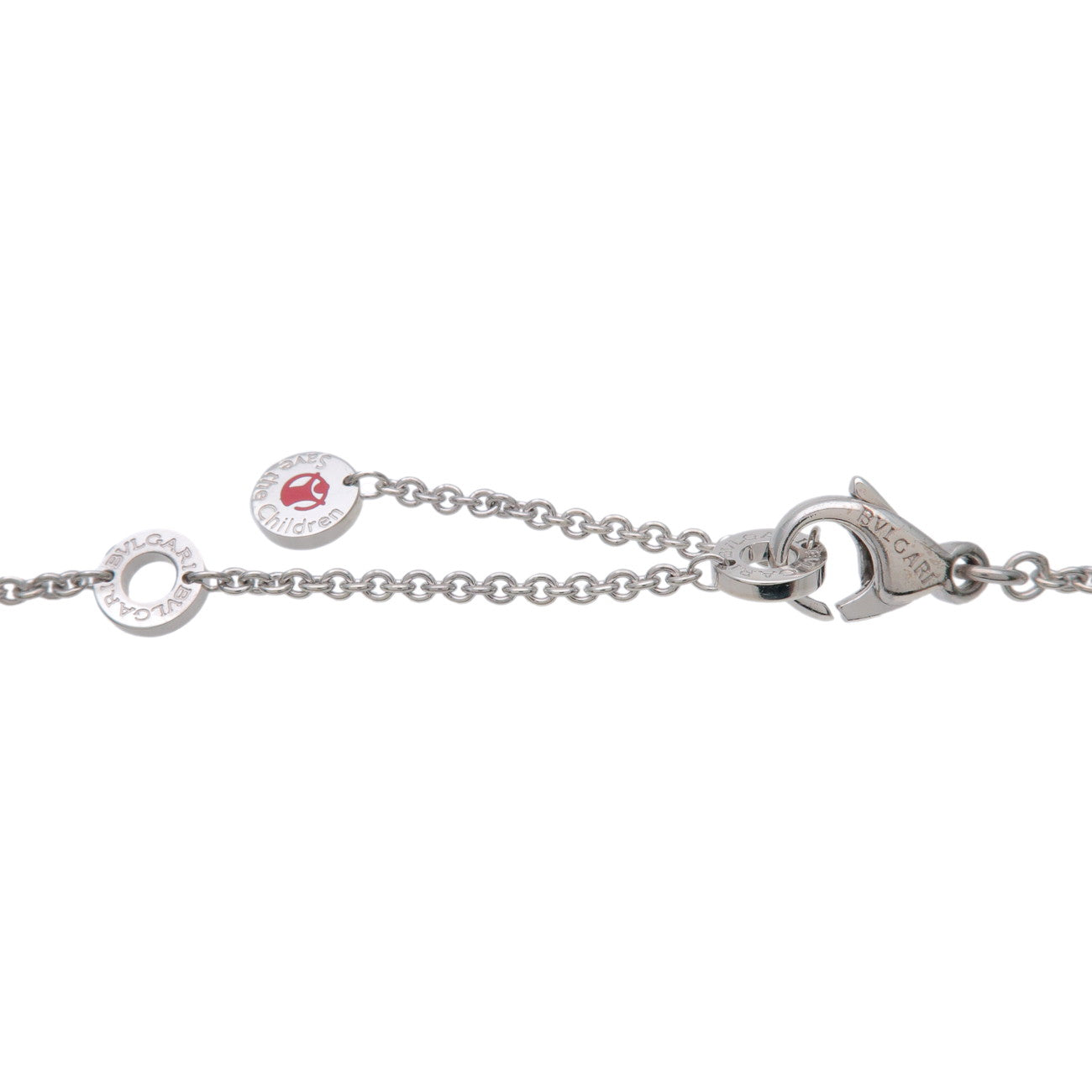 BVLGARI B-Zero1 Save the Children Necklace SV925 Black Ceramic