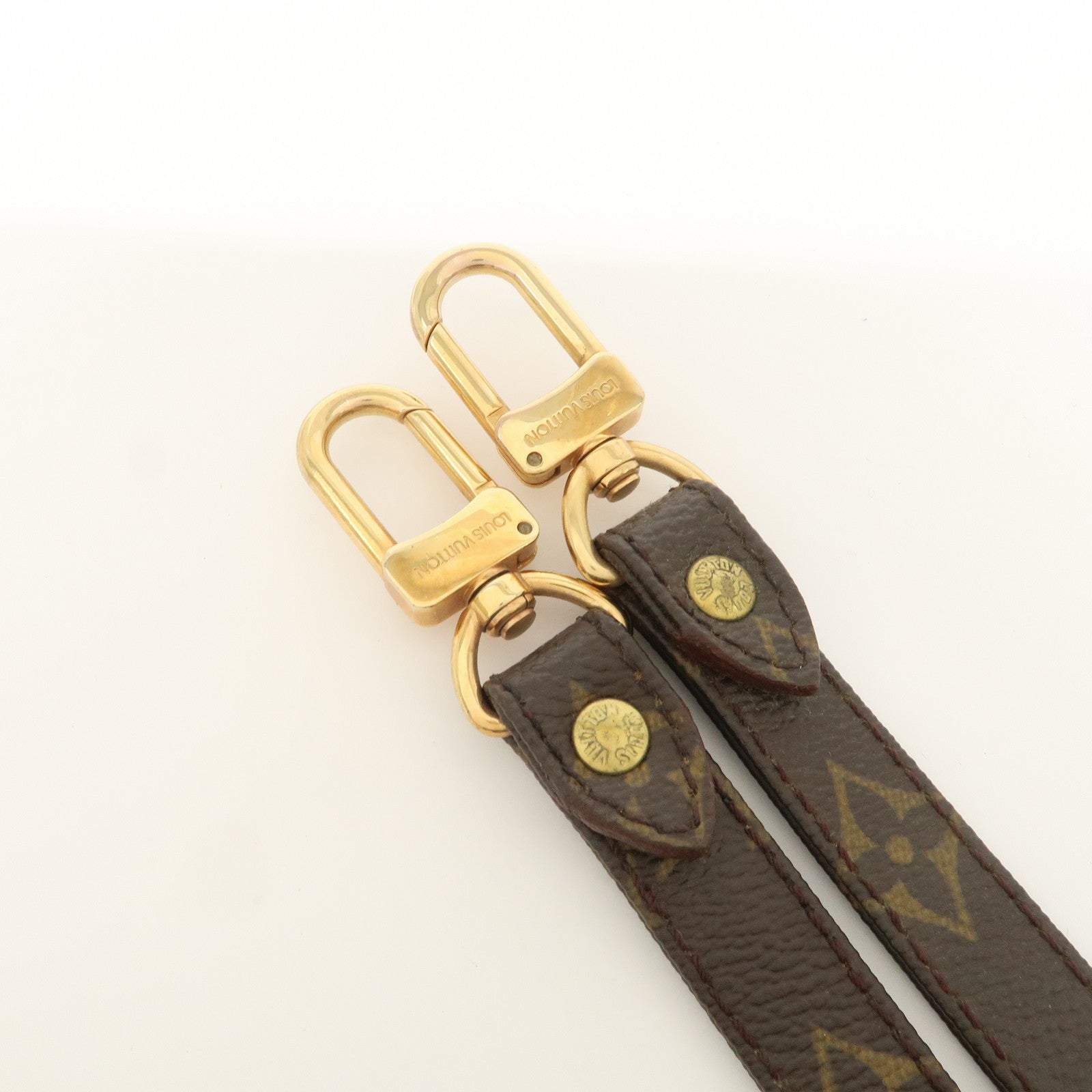 Louis Vuitton Monogram Canvas Shoulder Strap120cm Brown J75010 Used