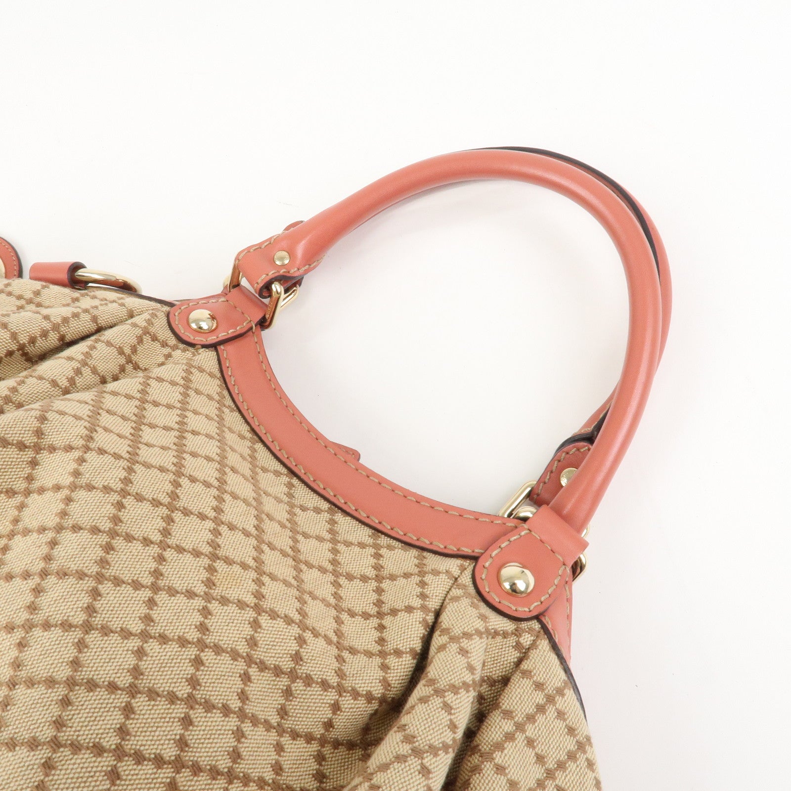 GUCCI Diamante Sukey Interlocking G Tote Bag Hand Bag 211944