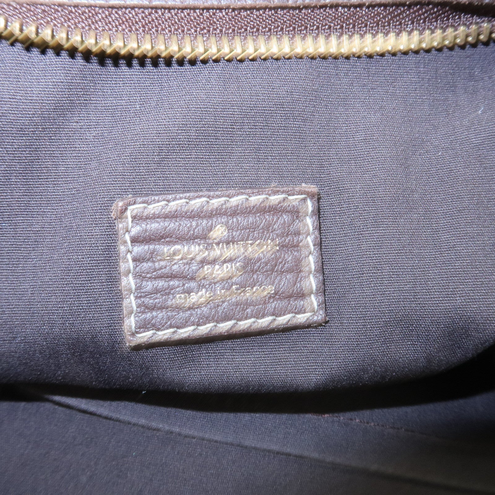 Louis Vuitton Monogram Mini Lin Manon MM Shoulder Bag Ebene M95619 Used