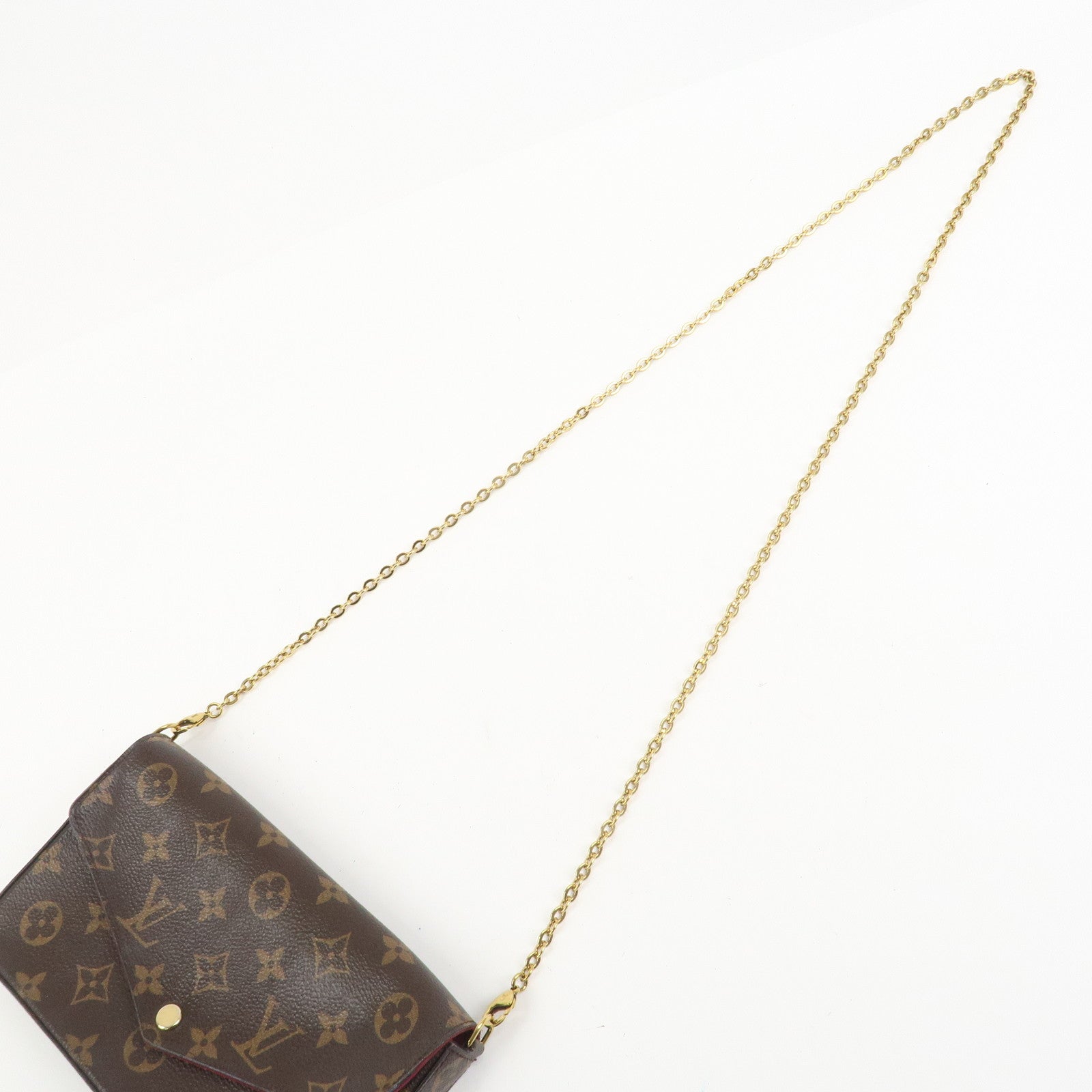 Louis Vuitton Monogram Pochette Felicie Shoulder Bag Brown M61276