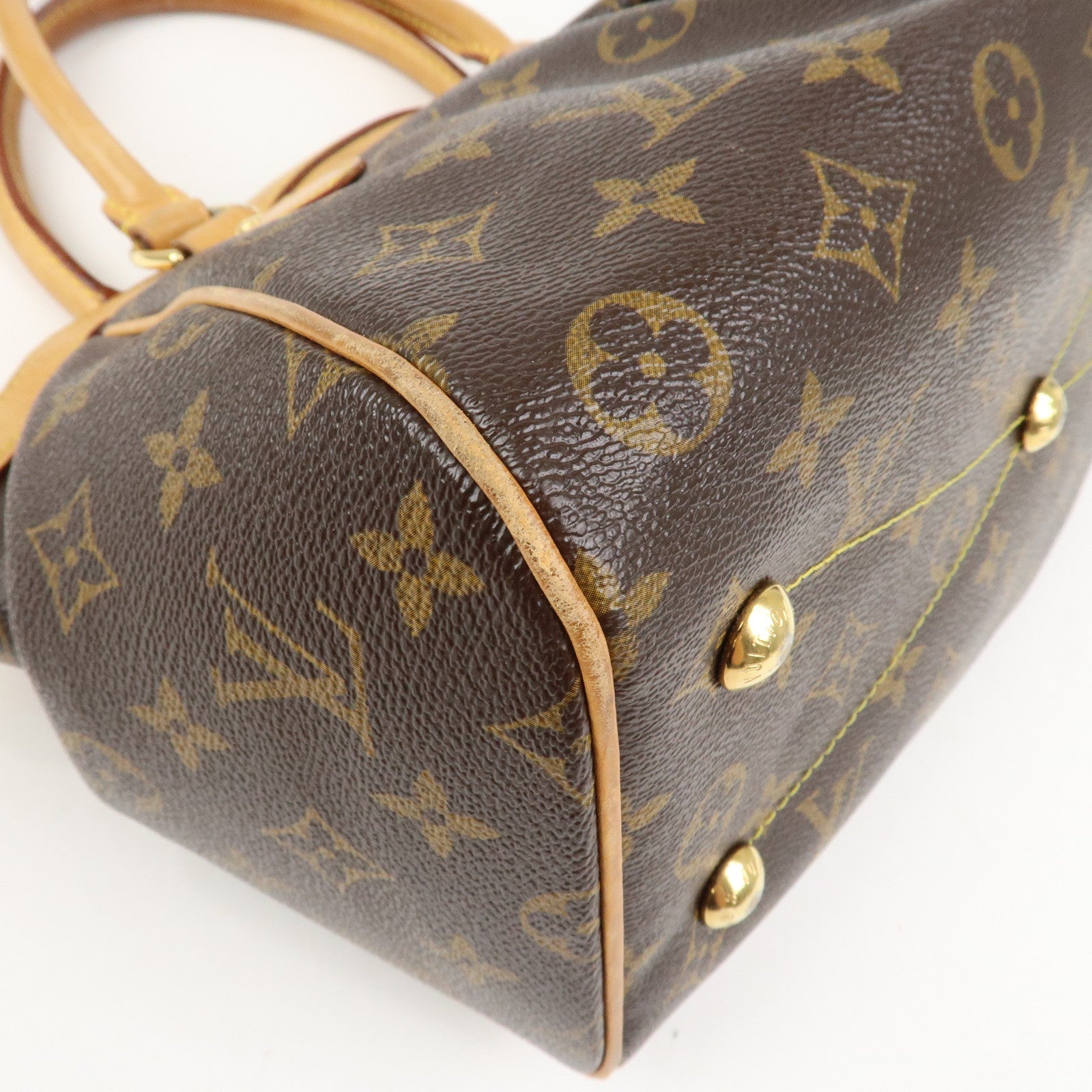 Louis Vuitton Monogram Tivoli PM Hand Bag Shoulder Bag Brown M40143