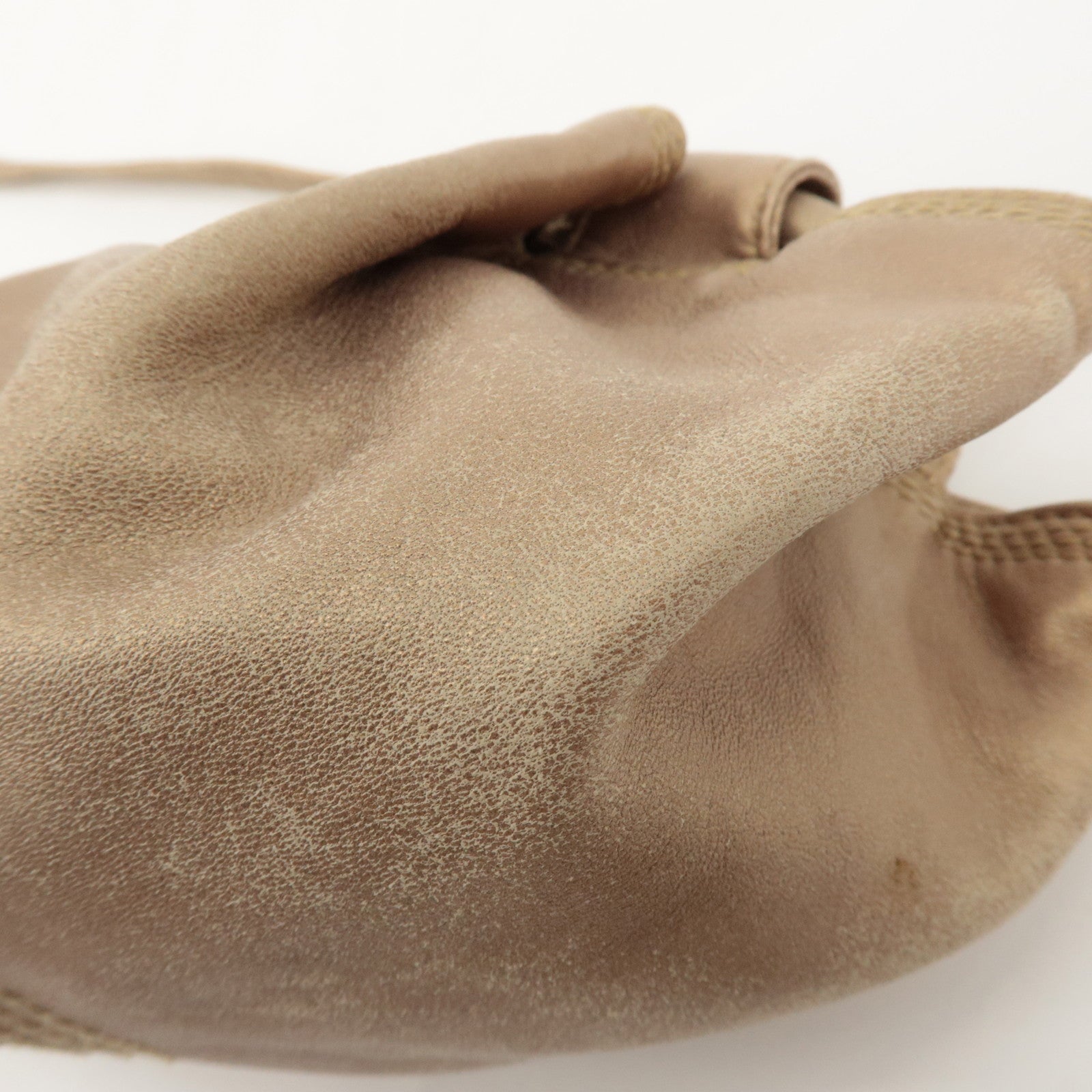 LOEWE Anagram Leather Mini Nappa Aire Hand Bag Tote Bag Gold Used