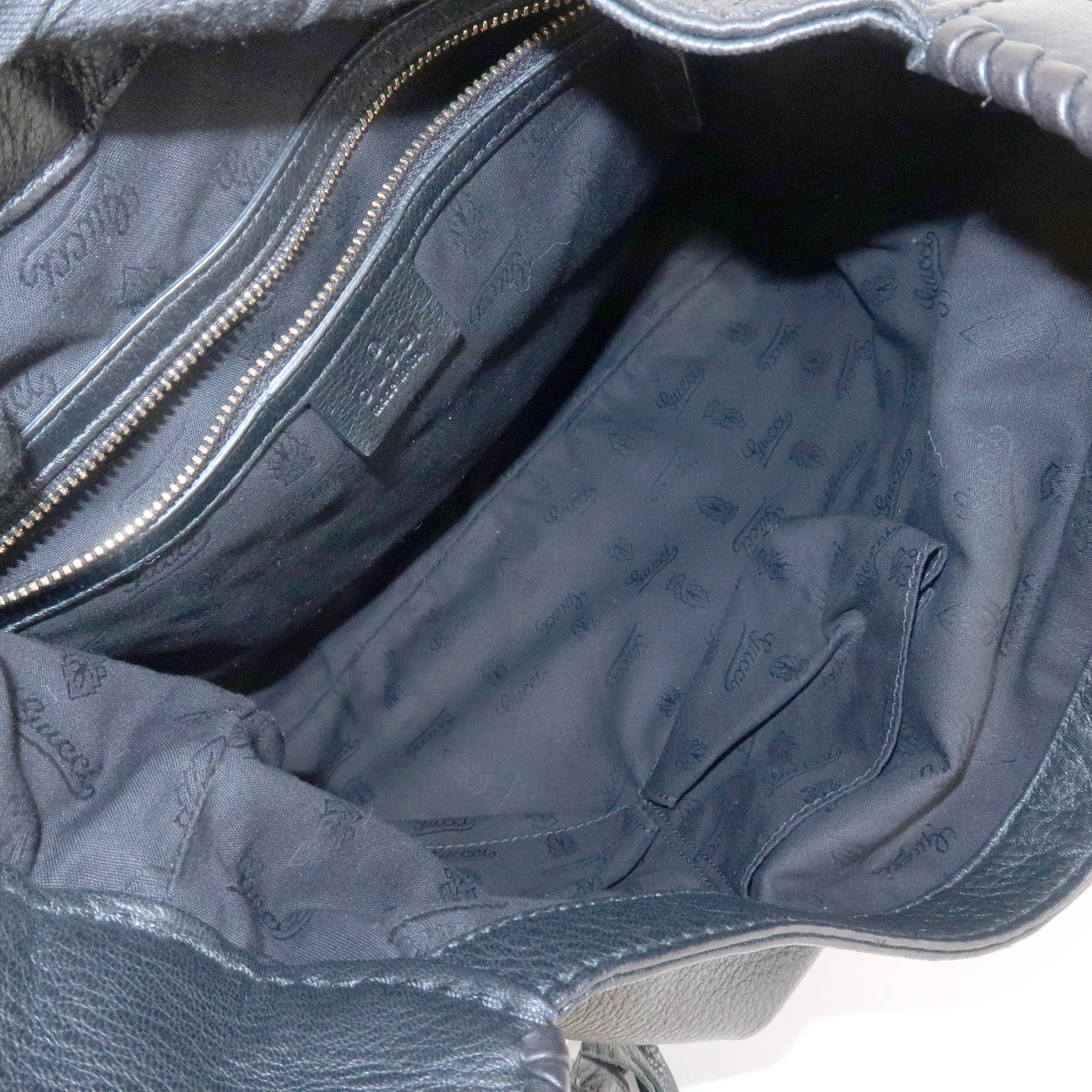 GUCCI New Jackie Leather 2Way Shoulder Hand Bag Brown 246907