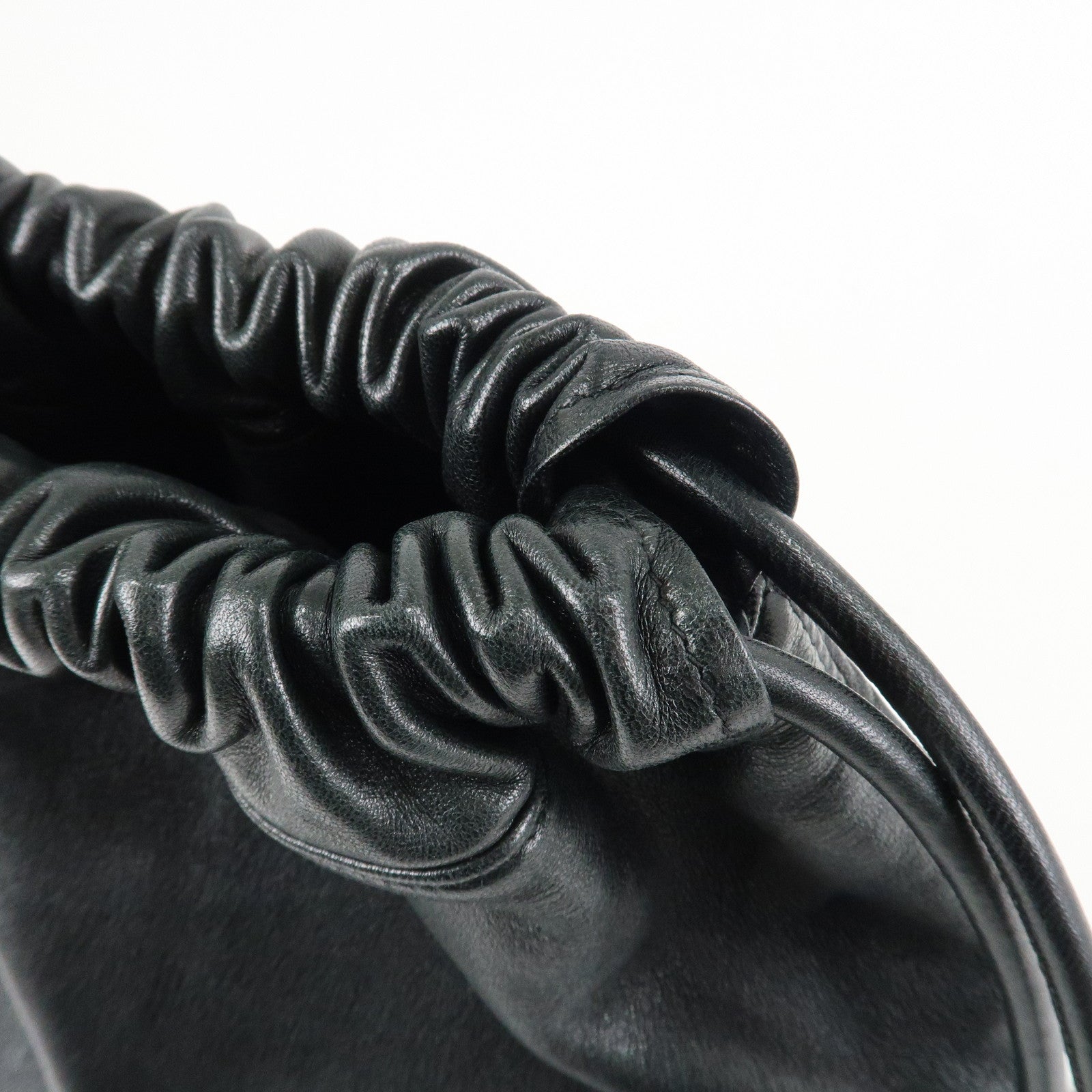 SAINT LAURENT PARIS Leather BackPack Rucksack Black Used