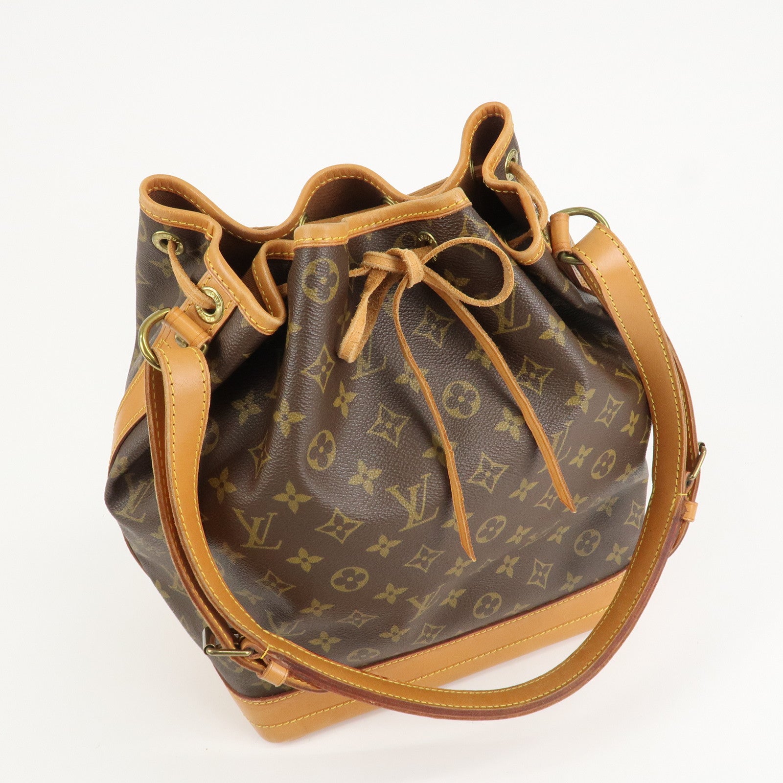 Louis Vuitton Monogram Noe Shoulder Bag Hand Bag Brown M42224 Used
