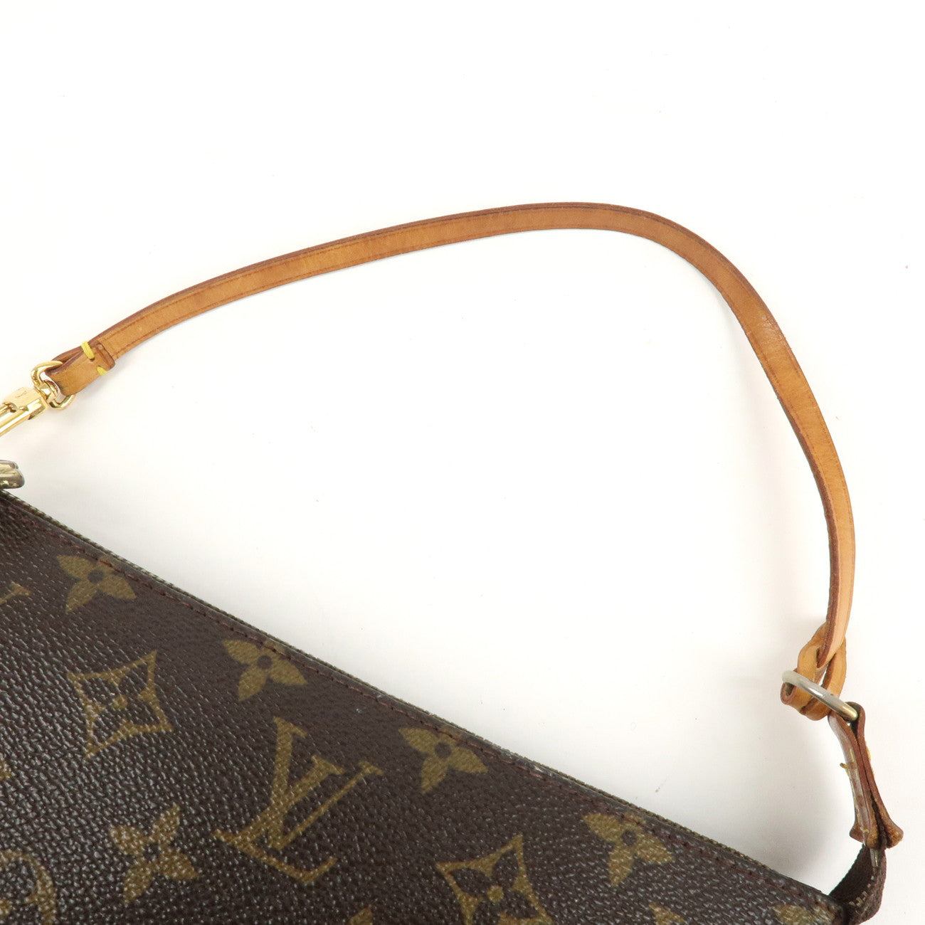 Louis Vuitton Monogram Pochette Accessoires Hand Bag Brown M51980 Used