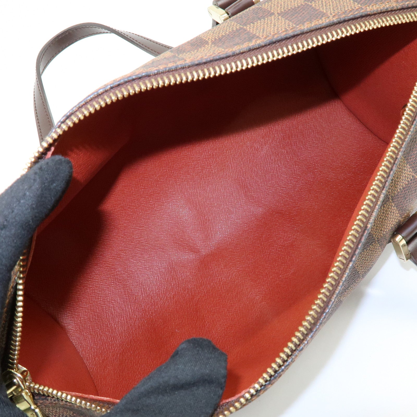 Louis Vuitton Damier Ebene Papillon 30 Hand Bag Brown N51303