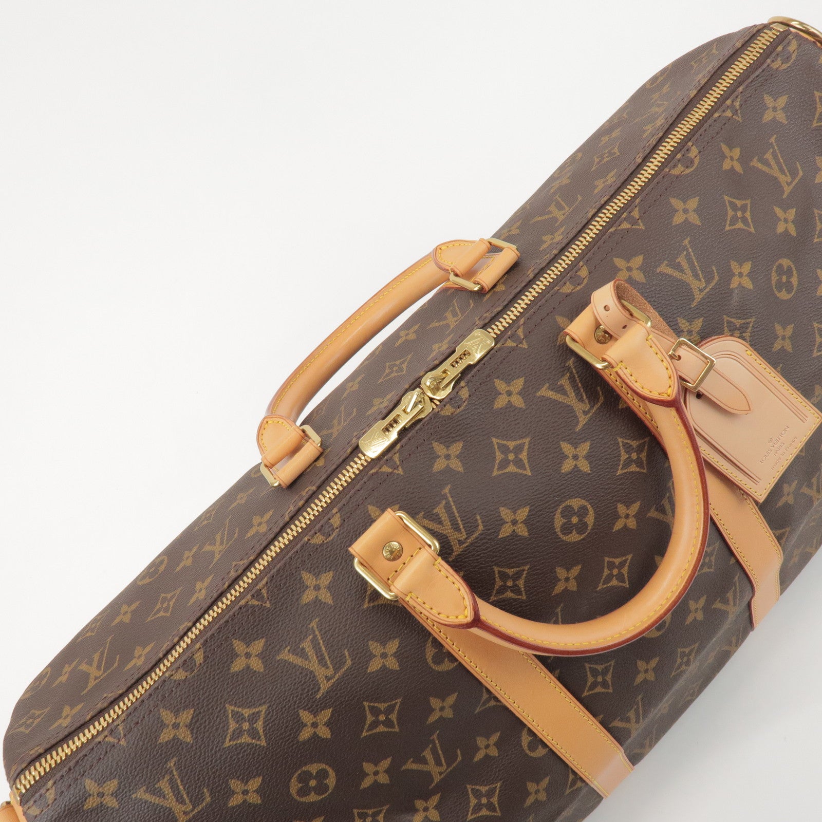 Louis Vuitton Monogram Keep All Bandouliere 50 Boston Bag M41416
