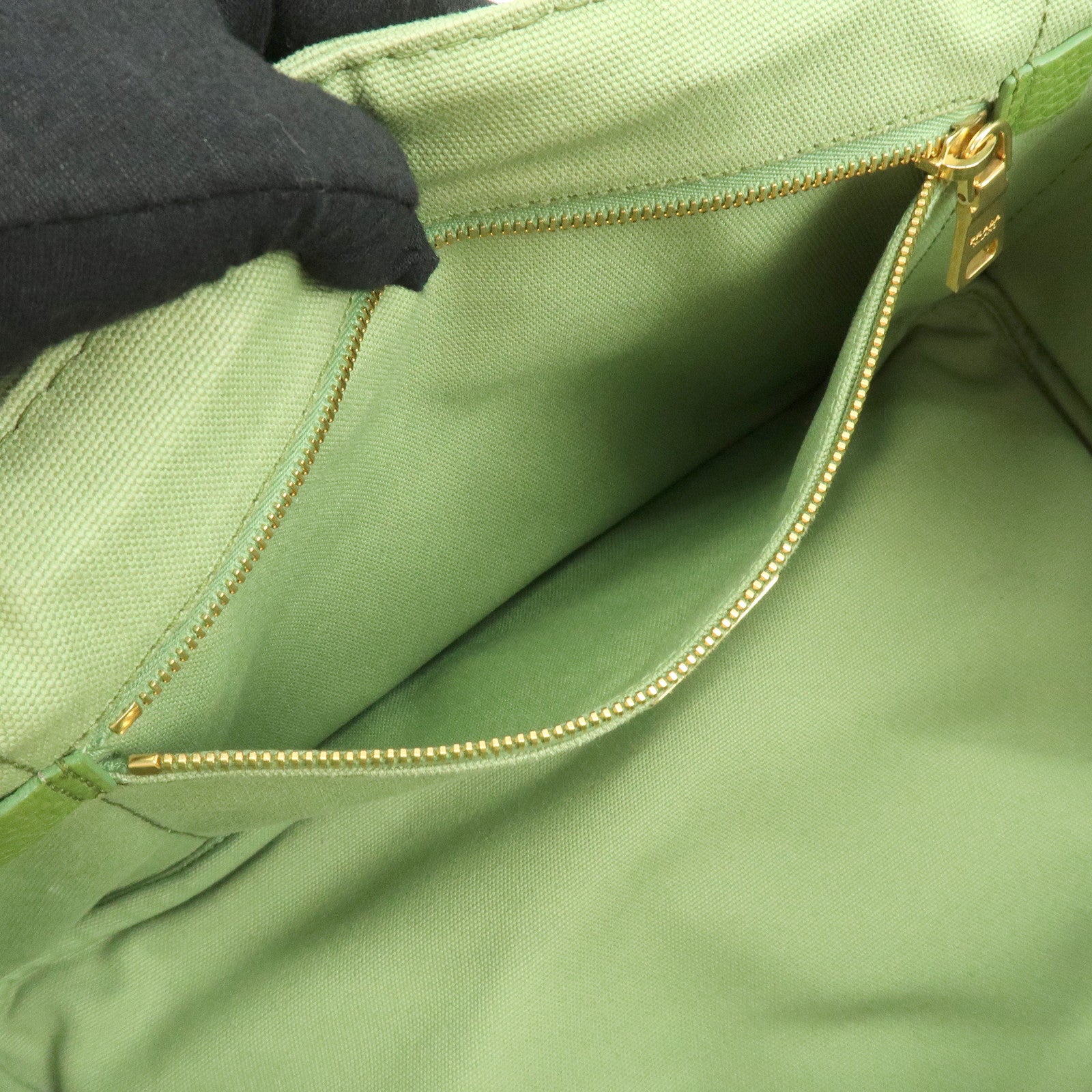 PRADA Canapa Large Triangle Logo Canvas Tote Bag Hand Bag B1872B