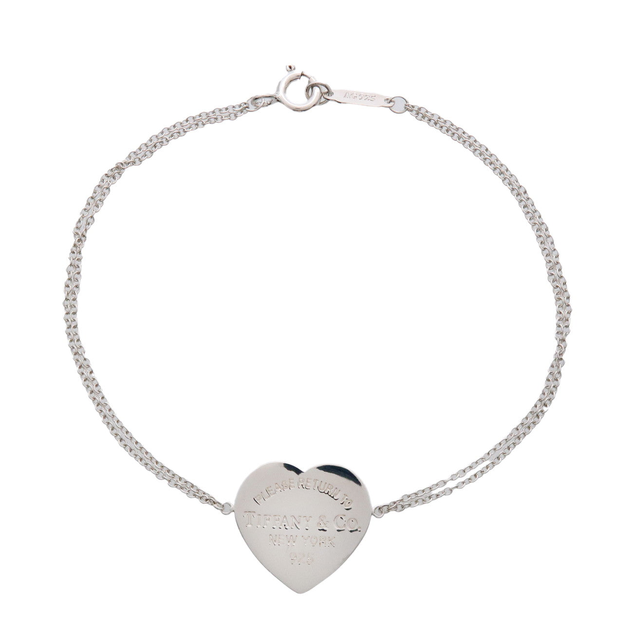 Tiffany & Co Return to Tiffany Heart Tag W Chain Bracelet SV925