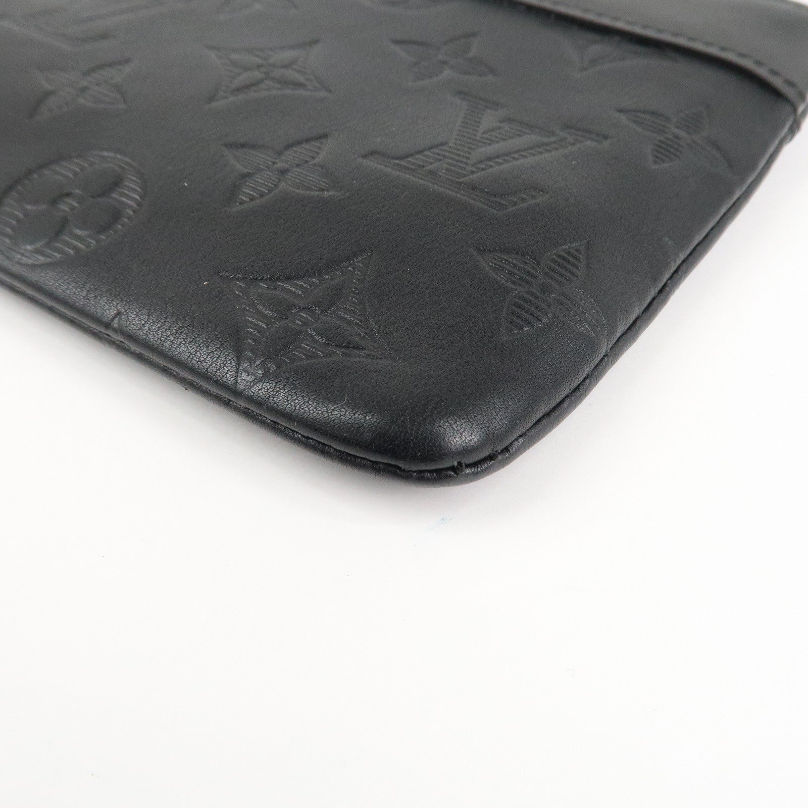 Louis Vuitton Monogram Shadow Pochette Discovery PM Black M44335 Used