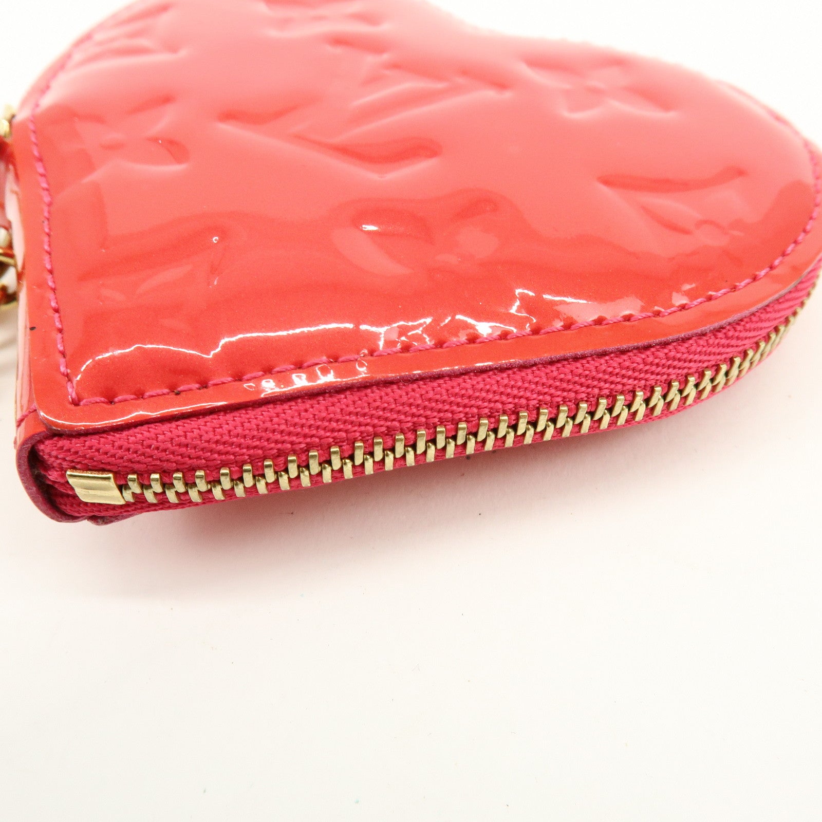 Louis Vuitton Monogram Vernis Porte Monnaie Coeur Coin Case M93657
