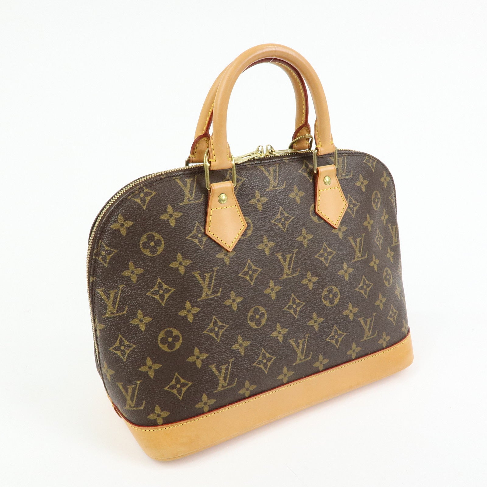 Louis Vuitton Monogram Alma Hand Bag Brown M51130