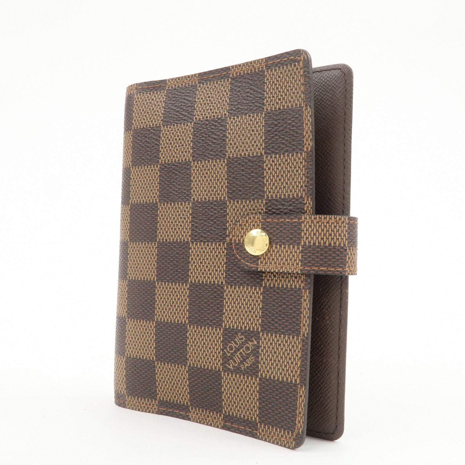 Louis Vuitton Damier Agenda PM Planner Cover Damier Ebene R20700