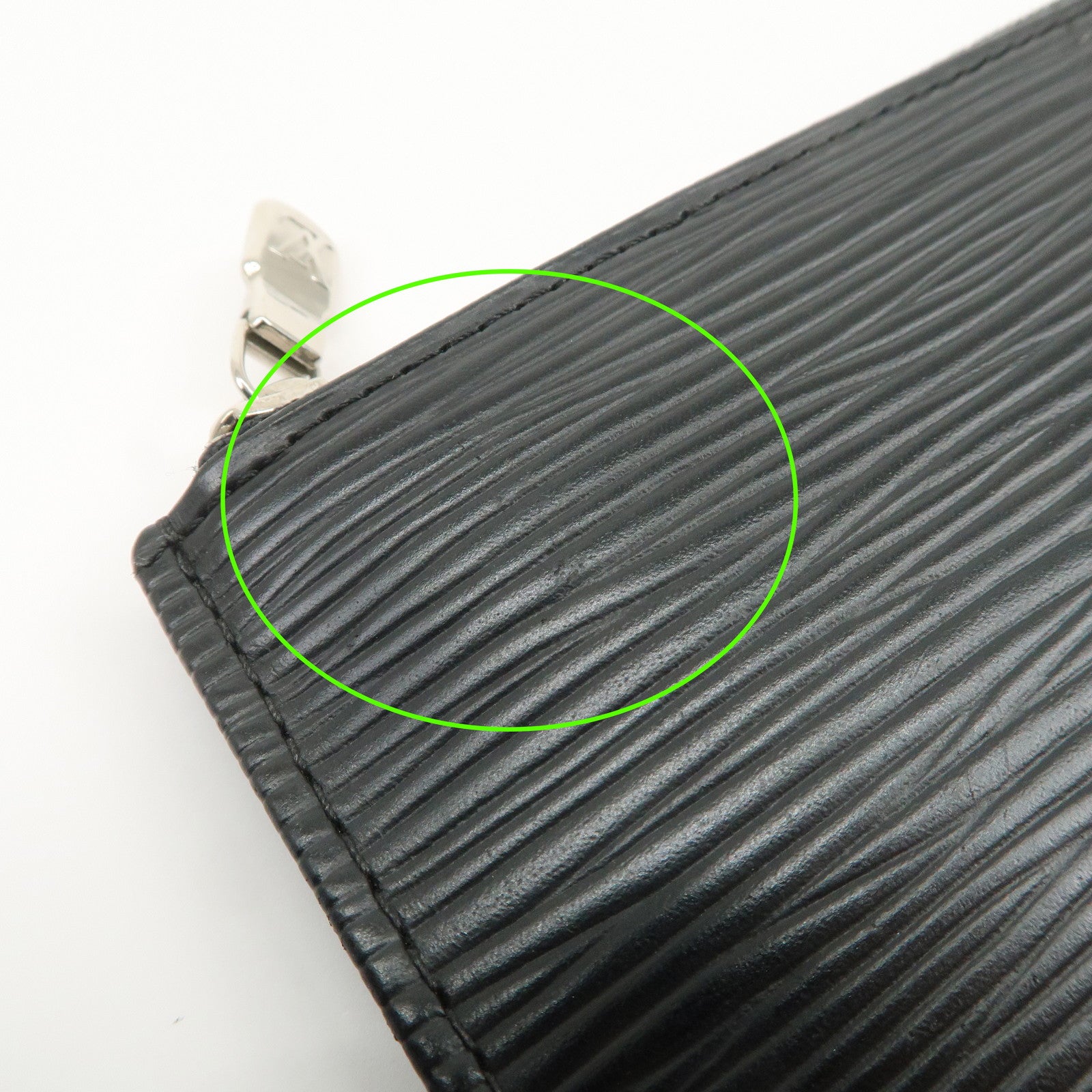Louis Vuitton Epi Pochette Cles Coin Case Black Noir M63802