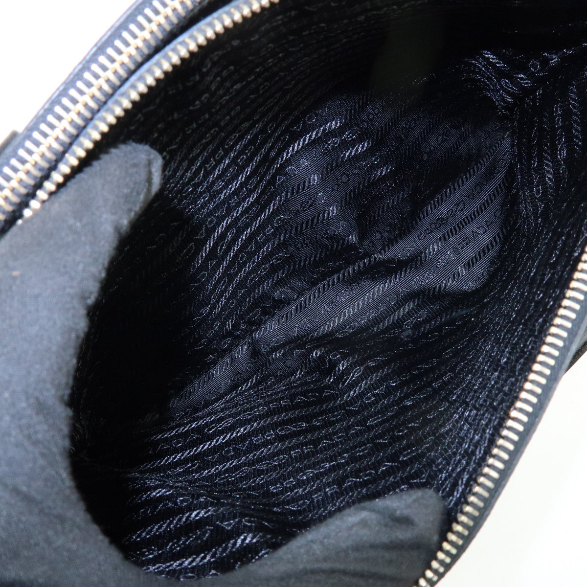 PRADA Traingle Logo Galleria Saffiano Leather 2Way Hand Bag 1BA863