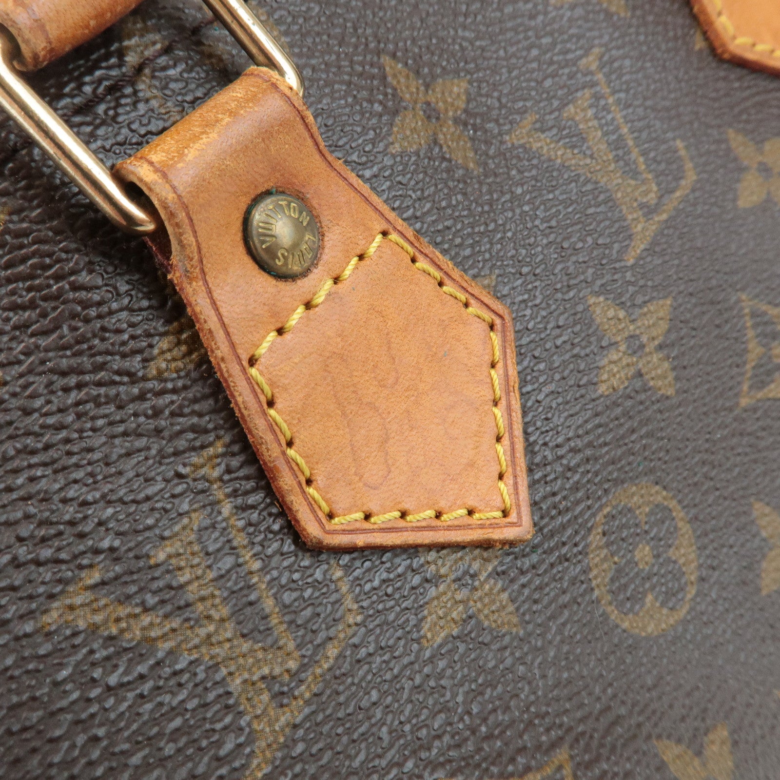 Louis Vuitton Monogram Speedy 25 Hand Bag Boston Bag Brown M41528 Used