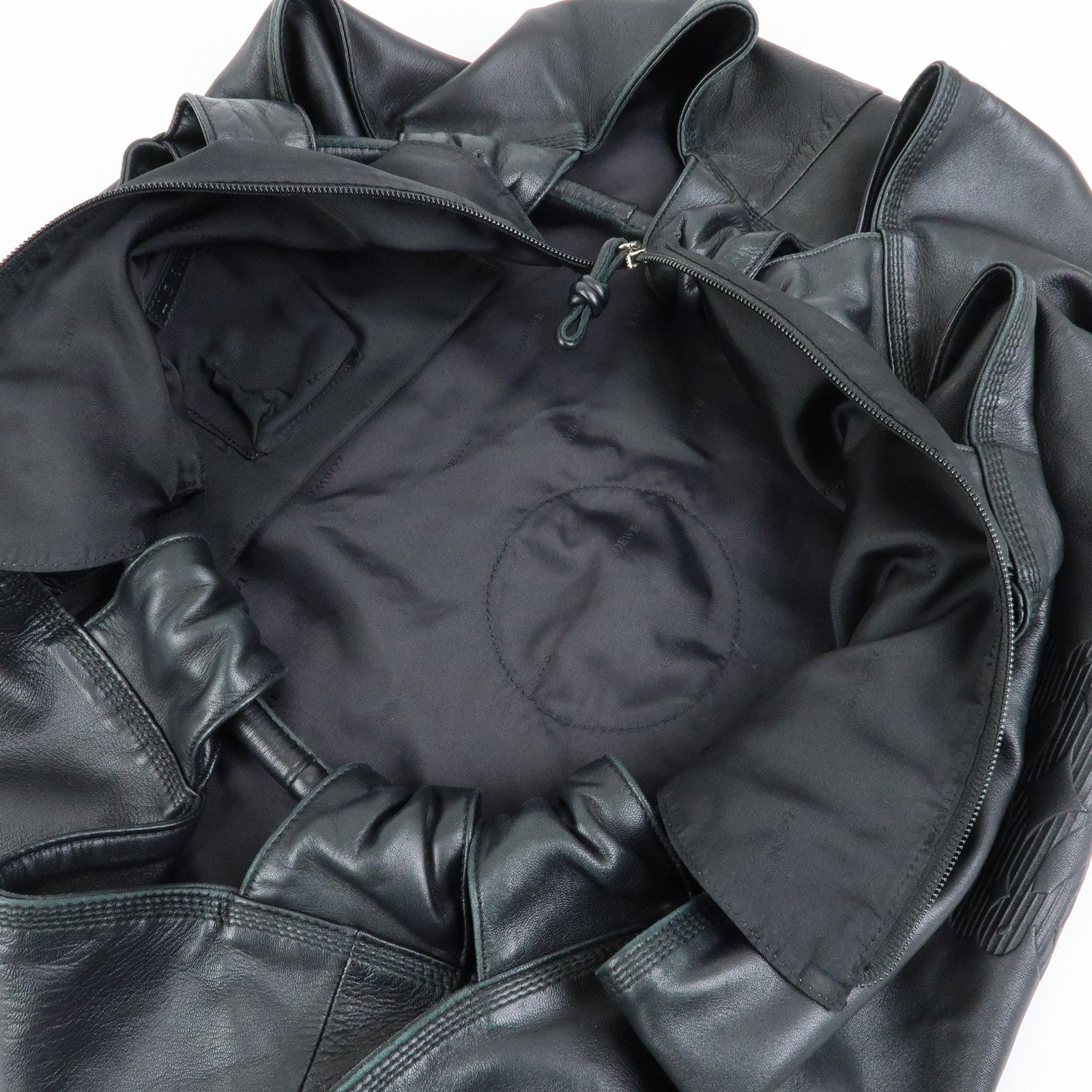LOEWE Anagram Leather Nappa Aire Hand Bag Tote Bag Black