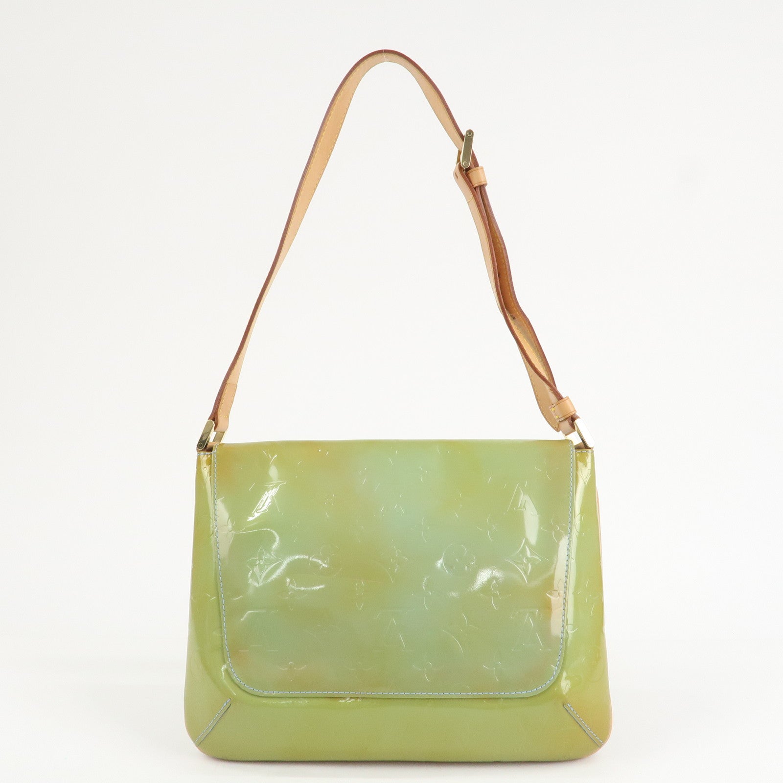 Louis Vuitton Vernis Thompson Street Shoulder Bag Baby Blue M91008