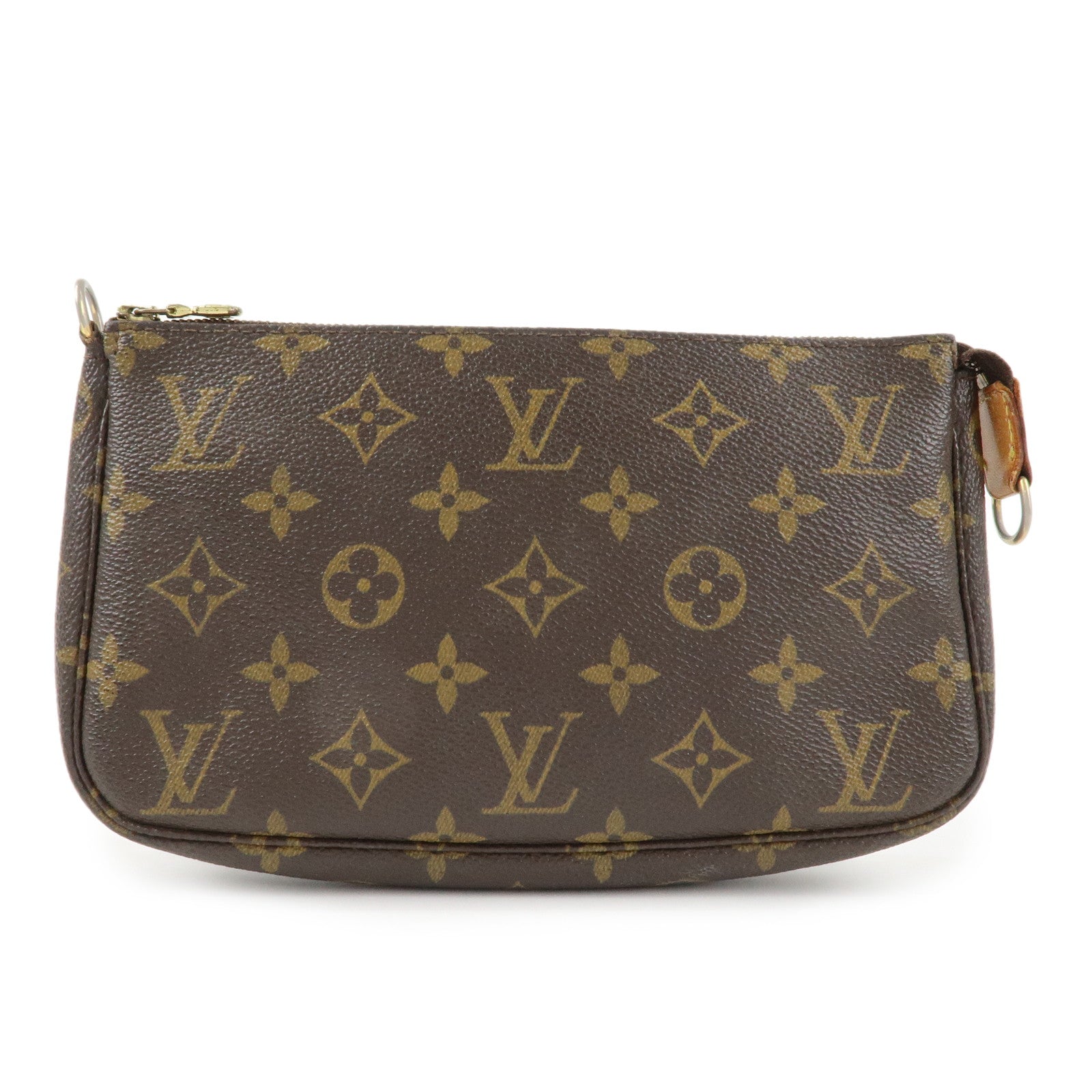 Louis Vuitton Monogram Pochette Accessoires Hand Bag Brown M51980 Used