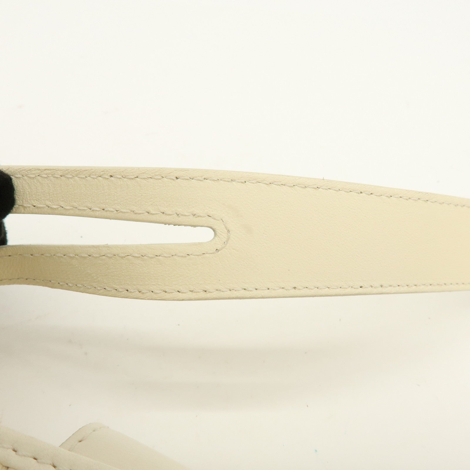 BVLGARI Leather Shoulder Bag Hand Bag White