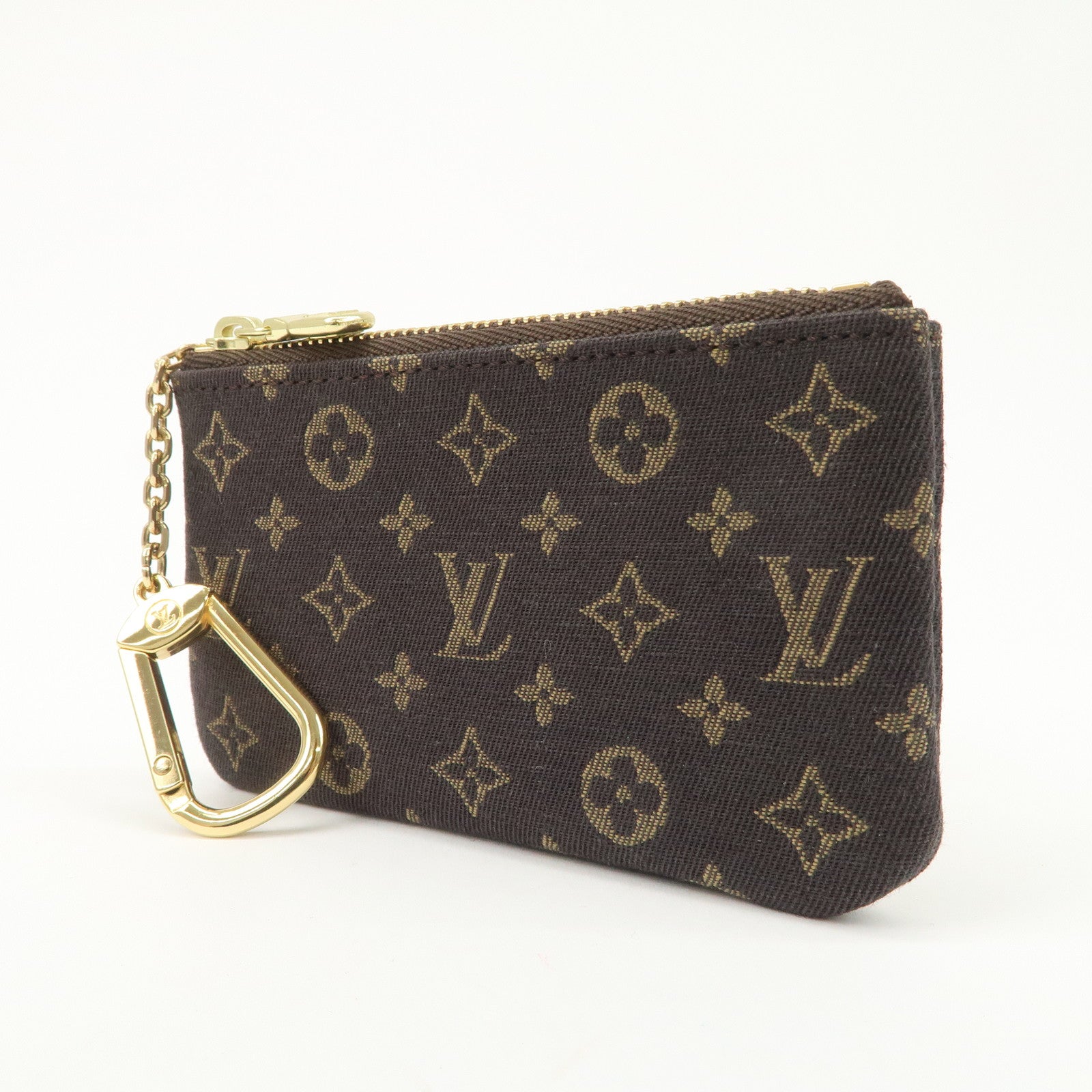 Louis Vuitton Monogram Mini Lin Pochette Cles Coin Case M95230