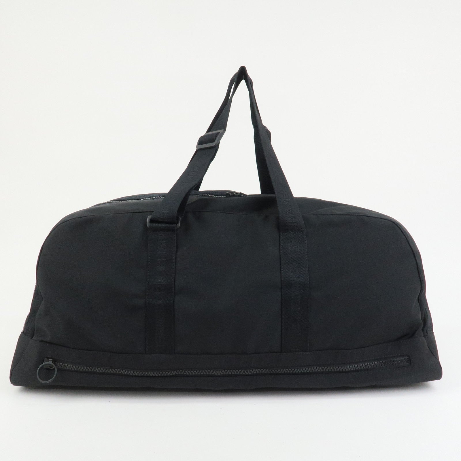 CHANEL Sport Line COCO Mark Nylon Boston Bag Shoulder Bag Black